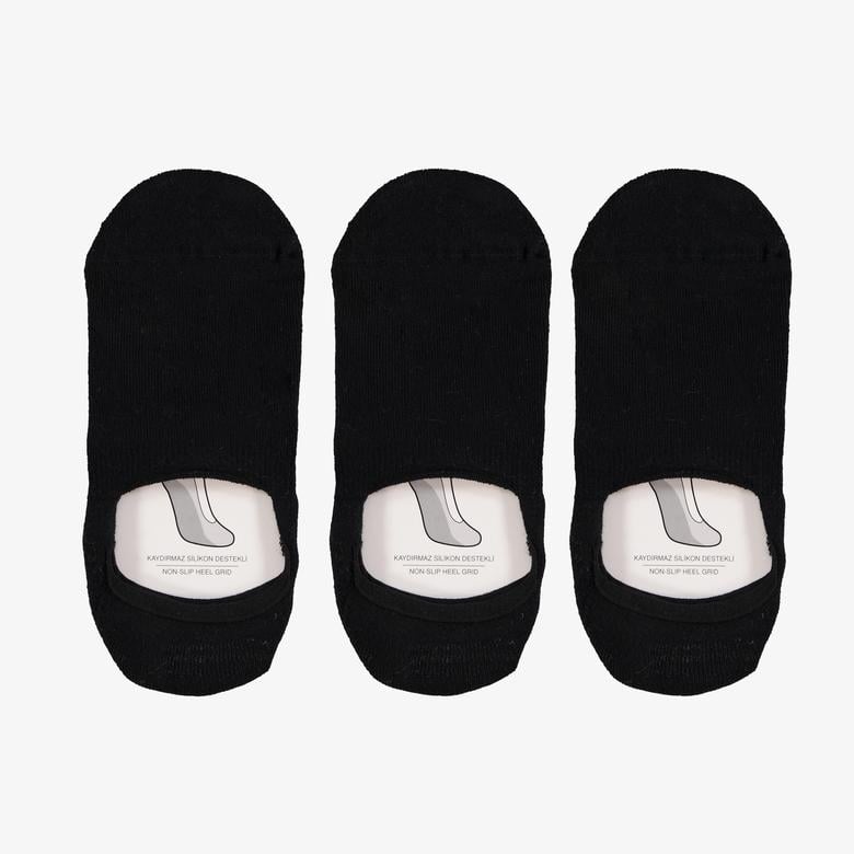 UNITED4 Classic Unisex Siyah 3'lü Çorap