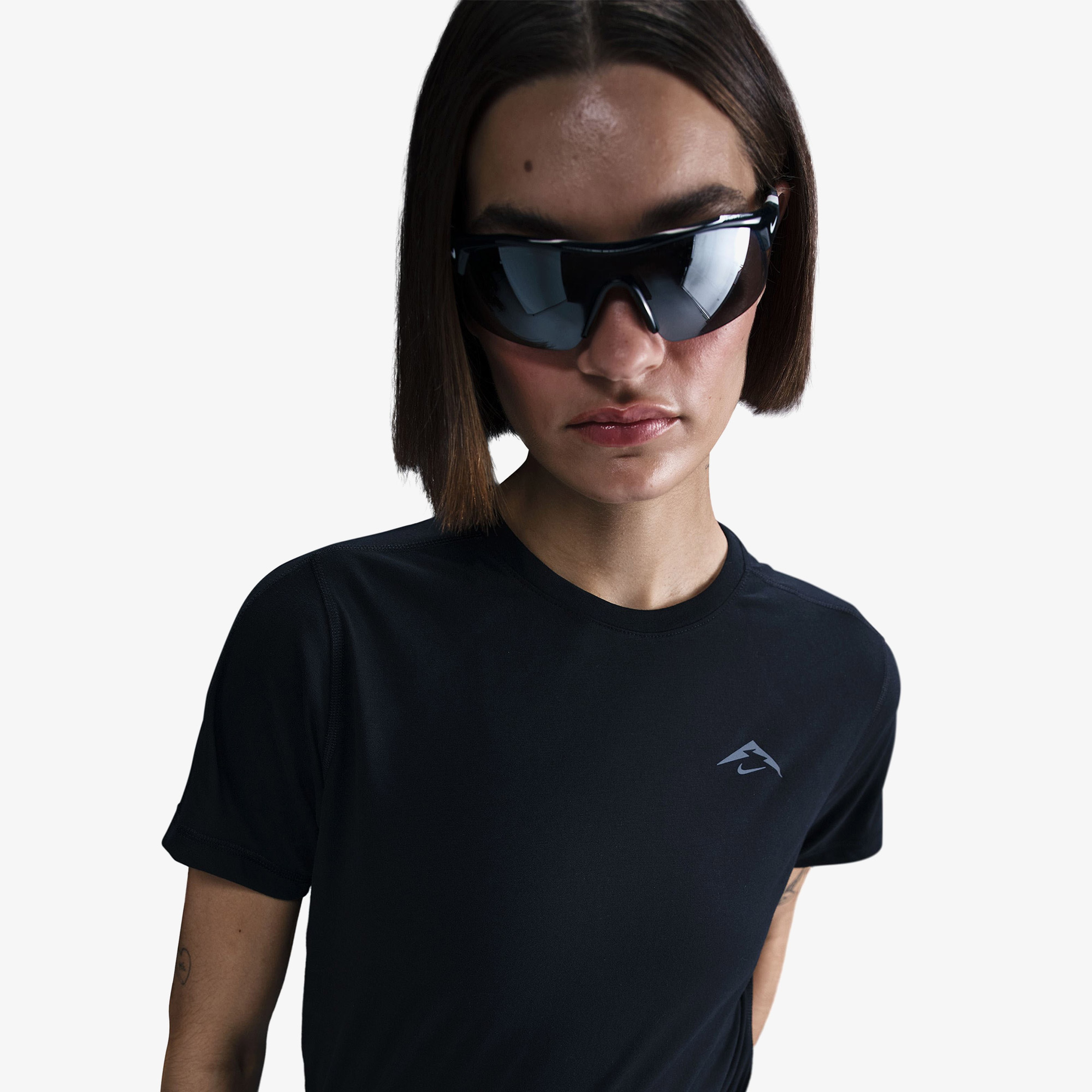 Nike Trail Kadın Siyah Koşu T-Shirt
