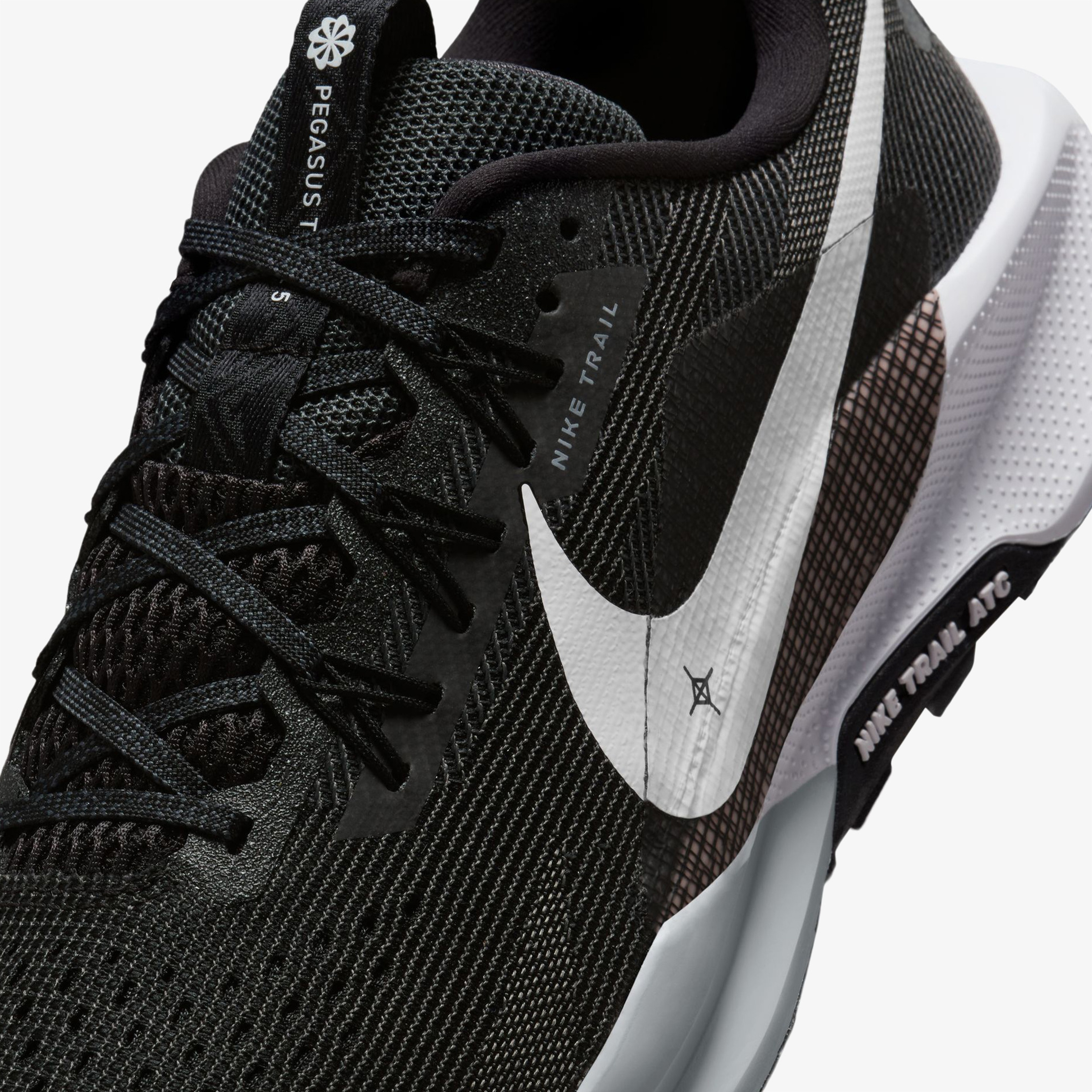 Nike ReactX Pegasus Trail 5 Erkek Siyah Spor Ayakkabı