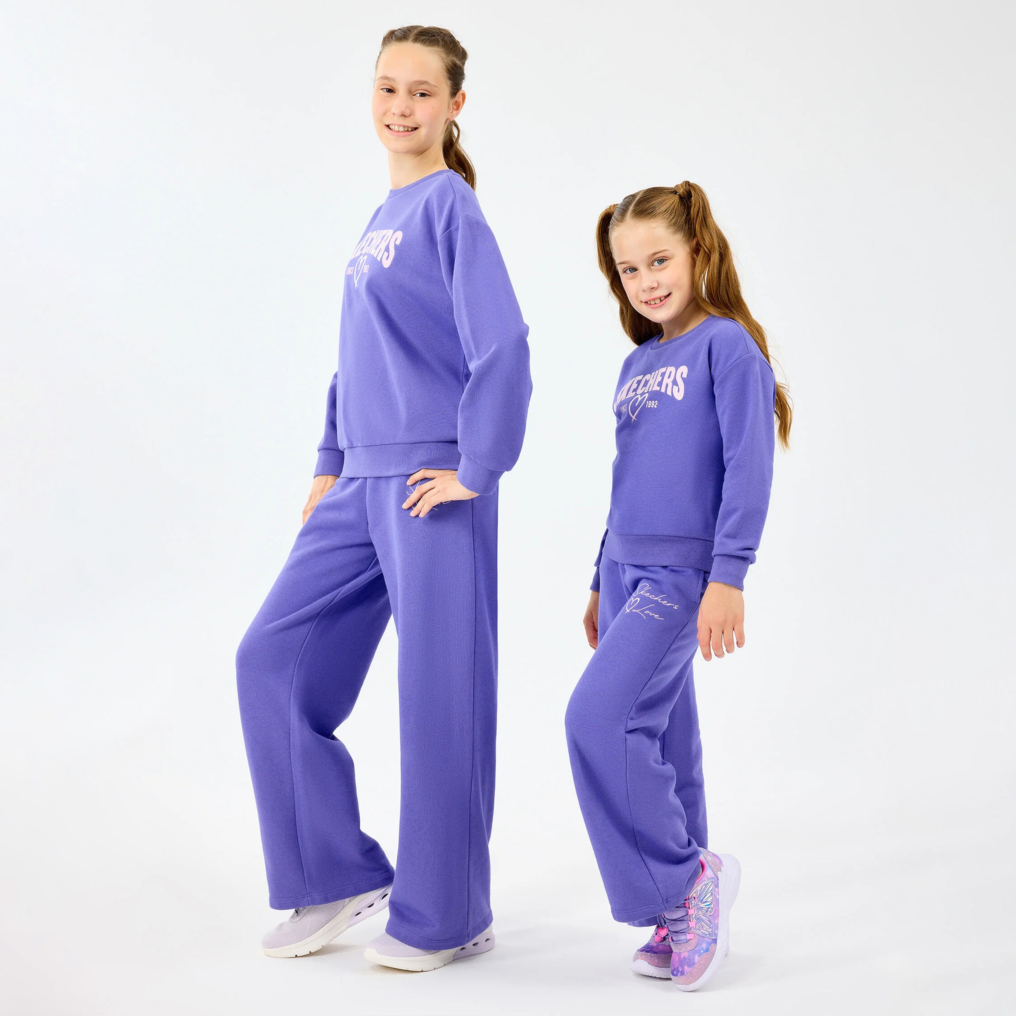 Skechers Lw Fleece Çocuk Mor Eşofman Altı