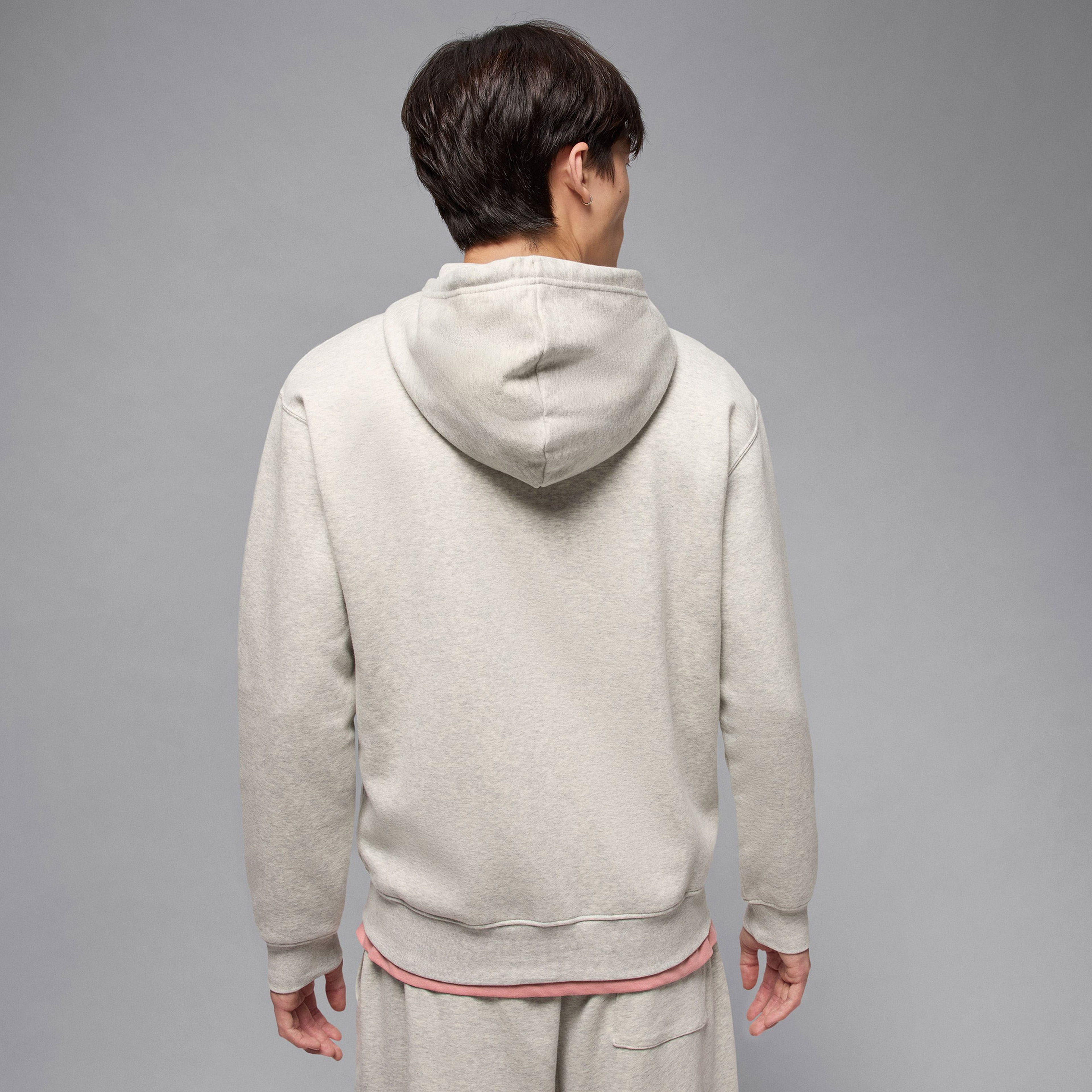 Jordan Brooklyn Fleece Erkek Gri Hoodie