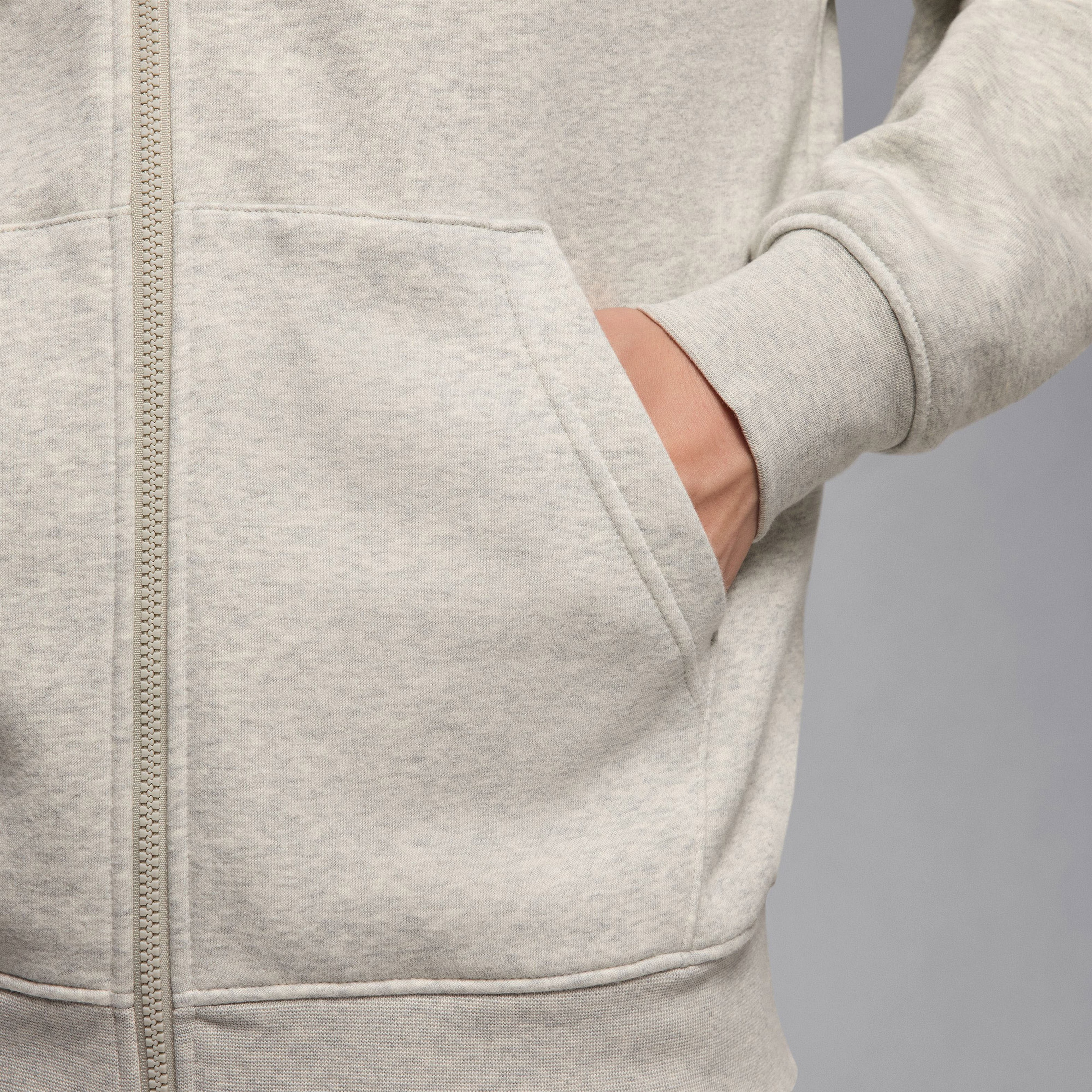 Jordan Brooklyn Fleece Erkek Gri Hoodie