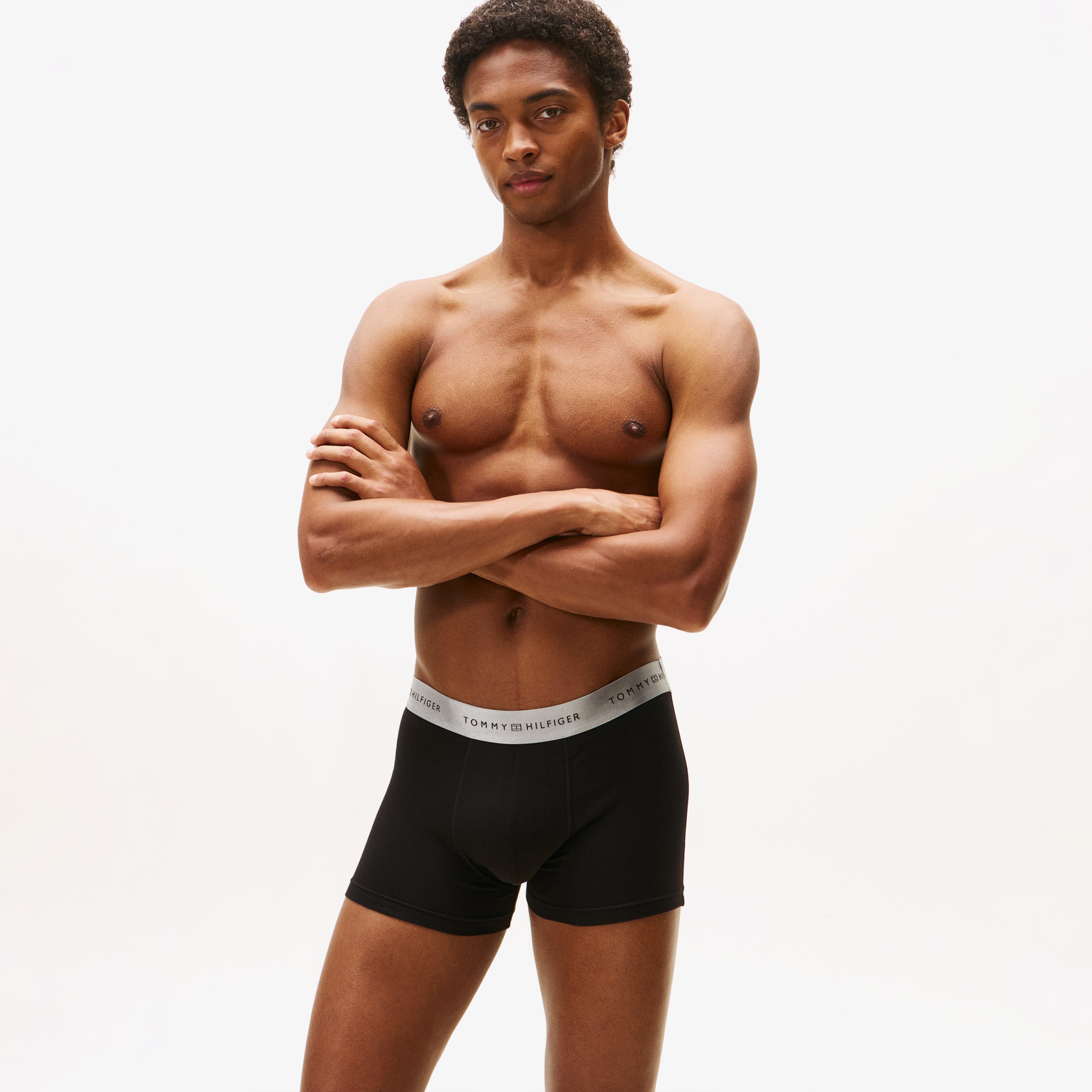 Tommy Hilfiger Trunk Metallic Erkek Bej 3'lü Boxer