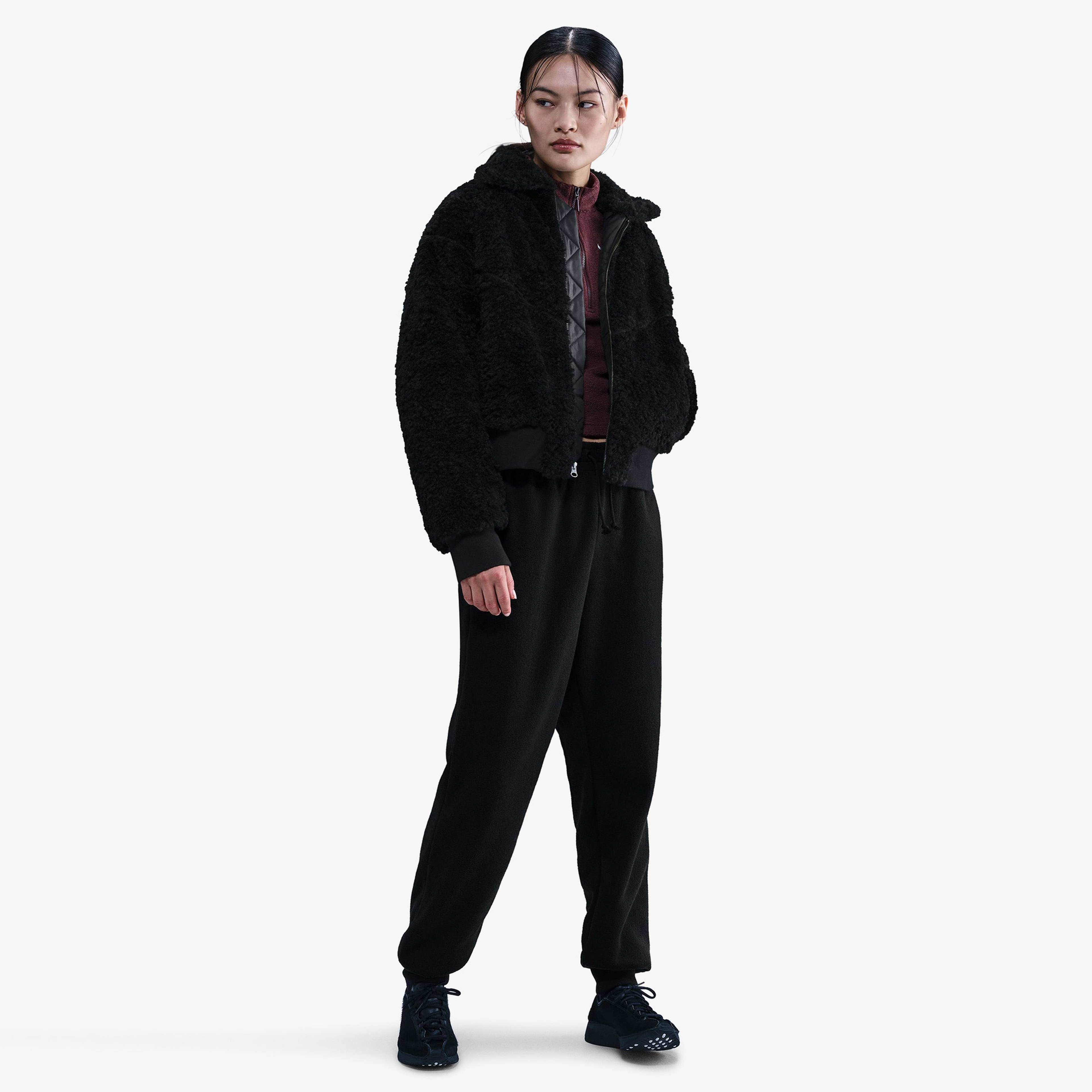 Nike Sportswear Essential Kadın Siyah Ceket