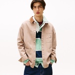 Tommy Hilfiger Oversized Fit Corduroy Collar Erkek Krem Ceket