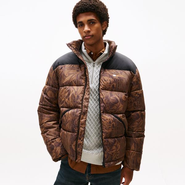 Tommy Hilfiger Jeans Vail Puffer Erkek Kahverengi Mont