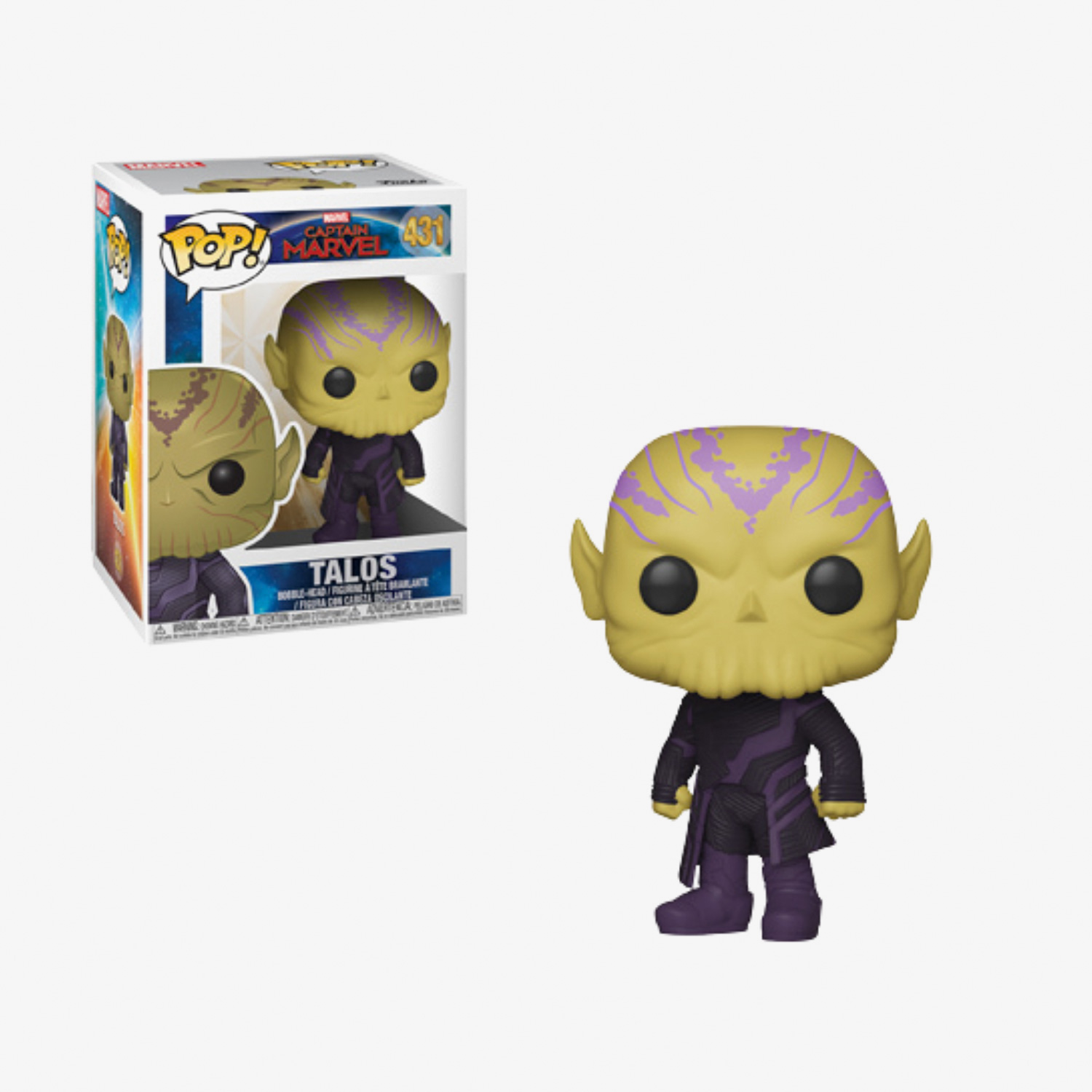 Funko Captain Marvel, Talos Unisex Renkli Figür