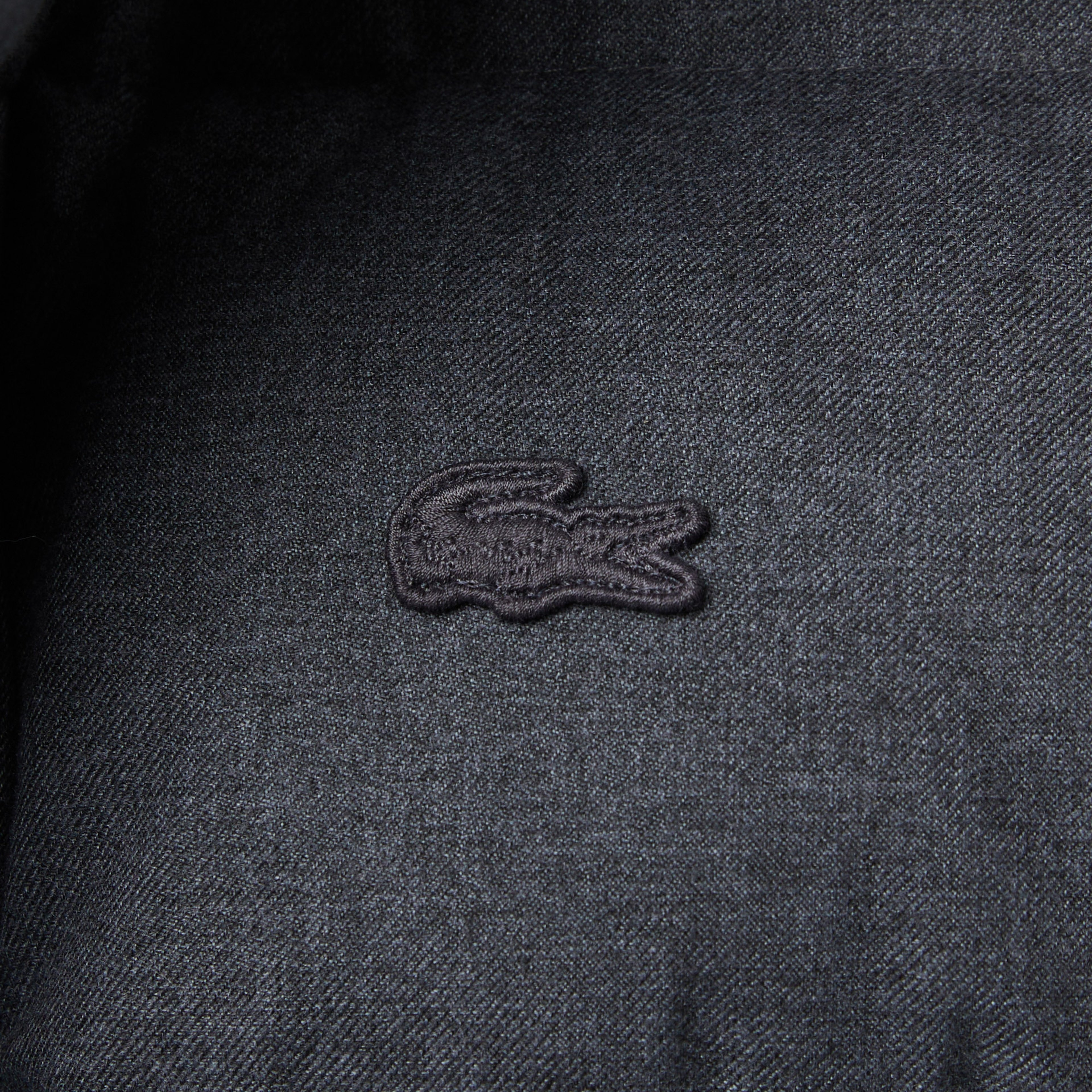 Lacoste Erkek Kapüşonlu Koyu Gri Mont