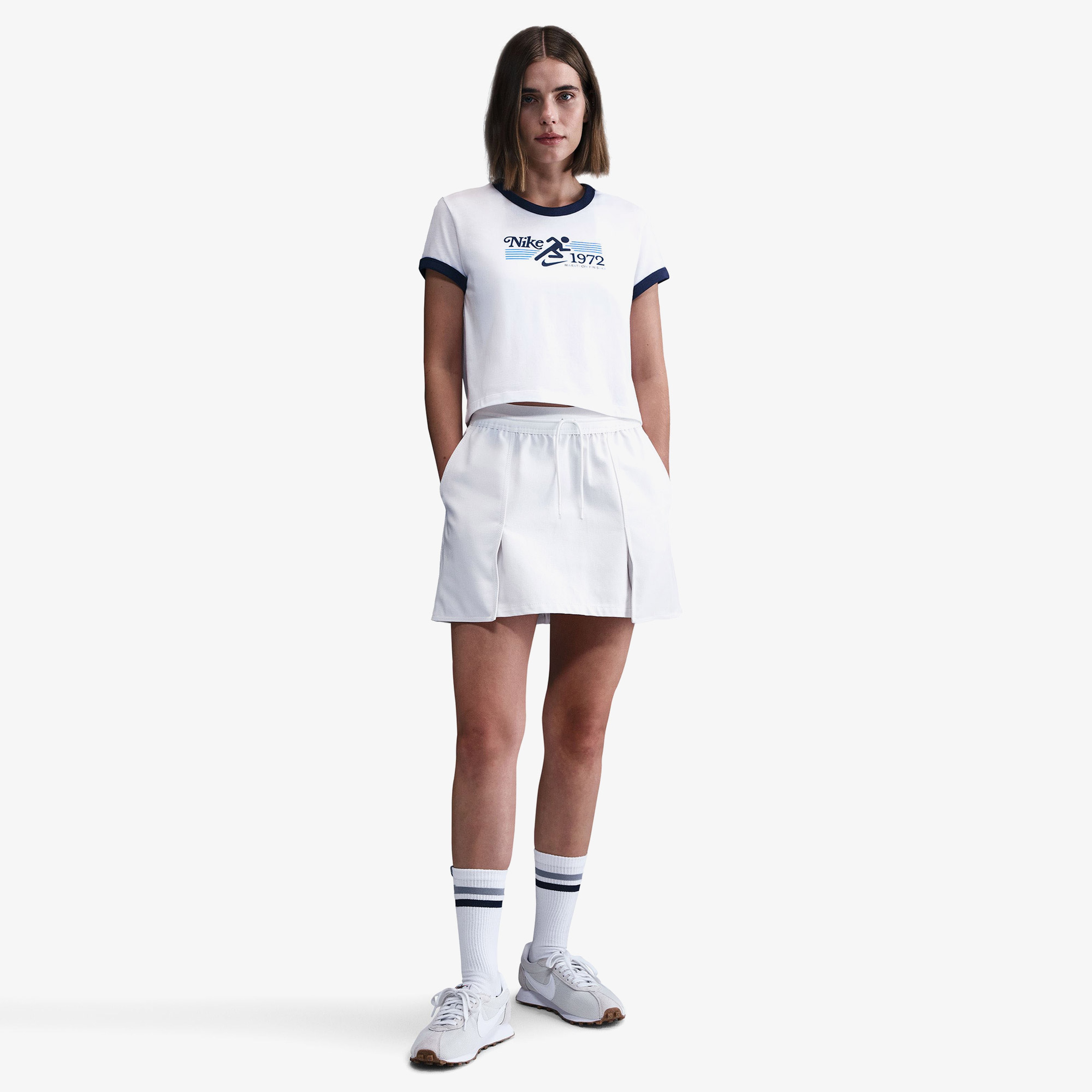 Nike Sportswear Ringer Kadın Beyaz T-Shirt