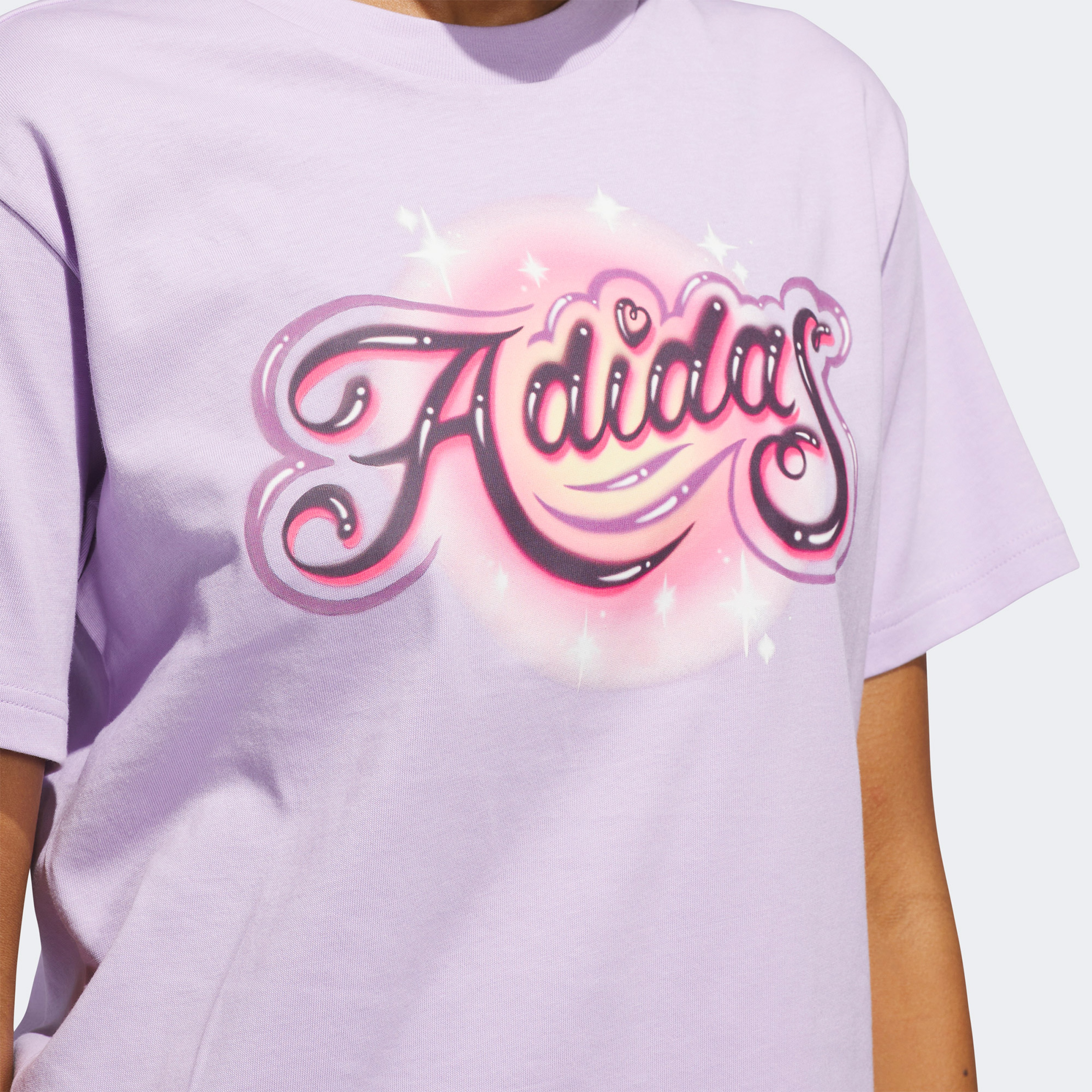 adidas Airbrush Kadın Gri T-Shirt