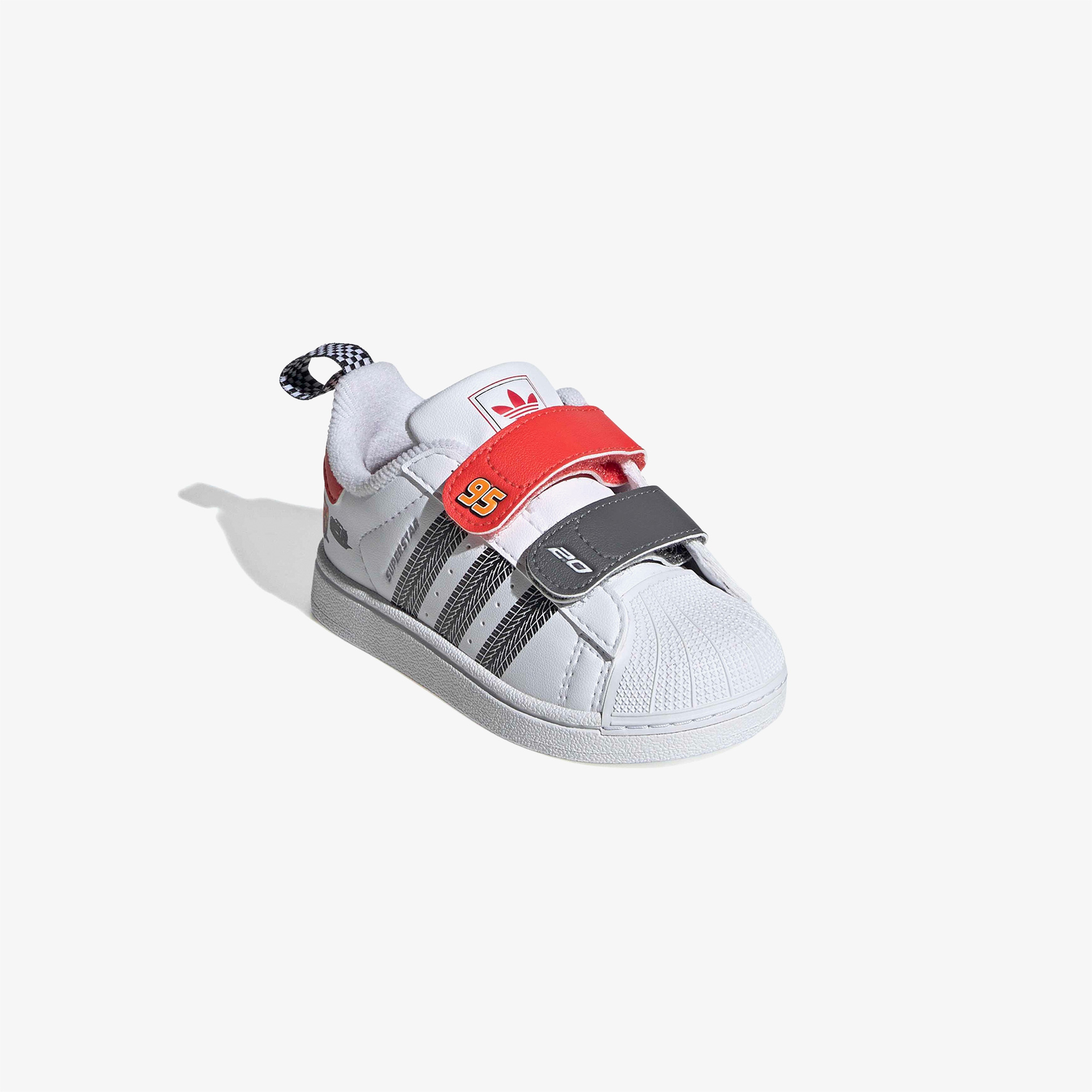 adidas Pixar Cars Superstar II Comfort Closure Beyaz Bebek Ayakkabı