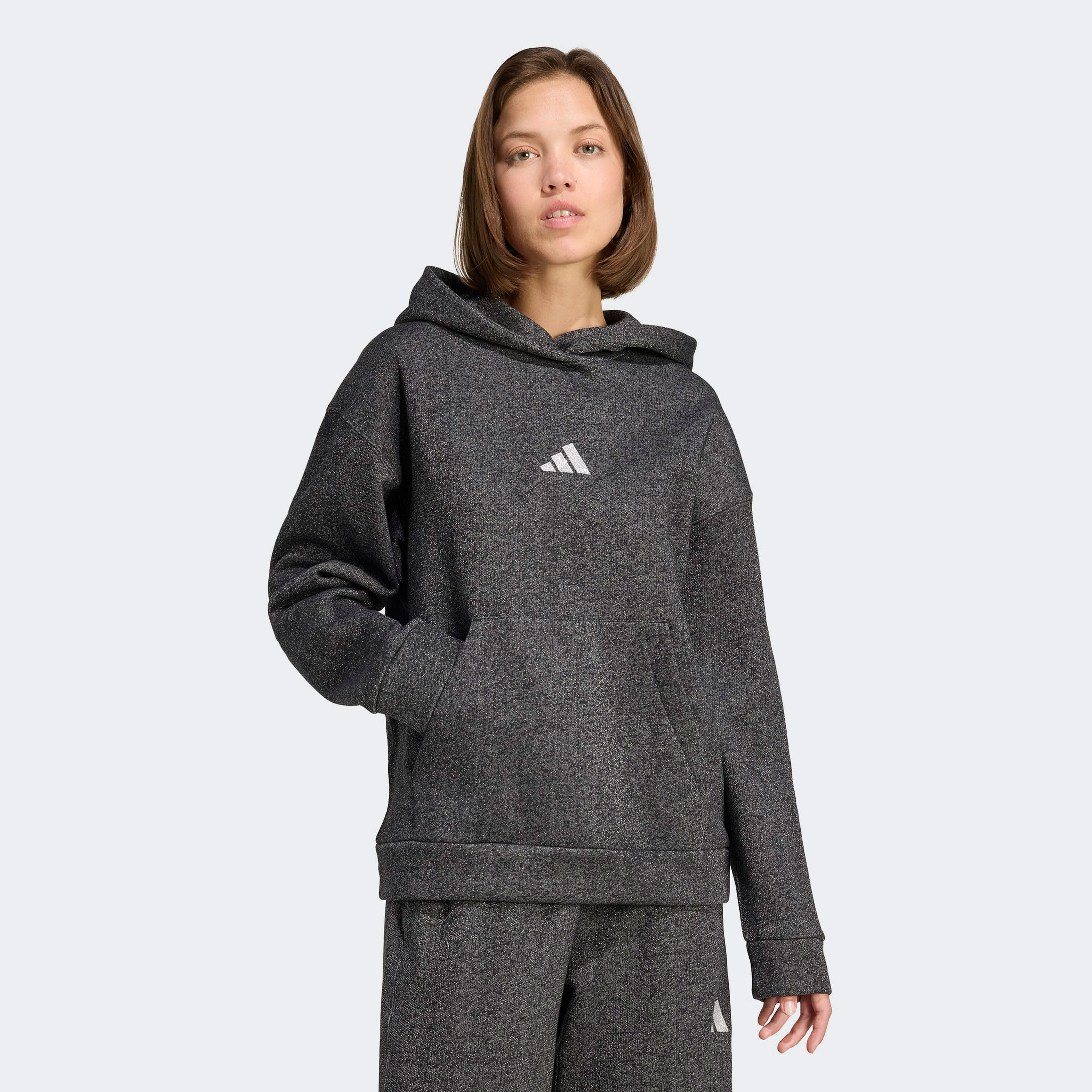 adidas All Szn Hl Hd Kadın Siyah Sweatshirt