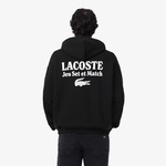 Erkek Loose Fit Kapüşonlu Siyah Sweatshirt