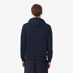 Erkek Classic Fit Kapüşonlu Lacivert Sweatshirt