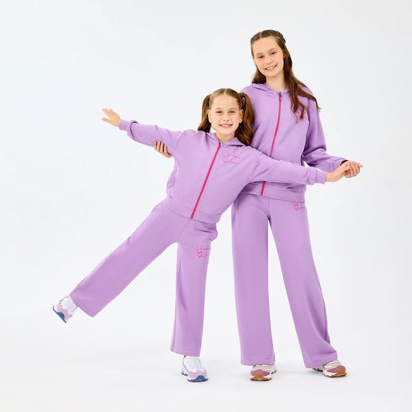 Skechers Lw Fleece Çocuk Mor Eşofman Altı