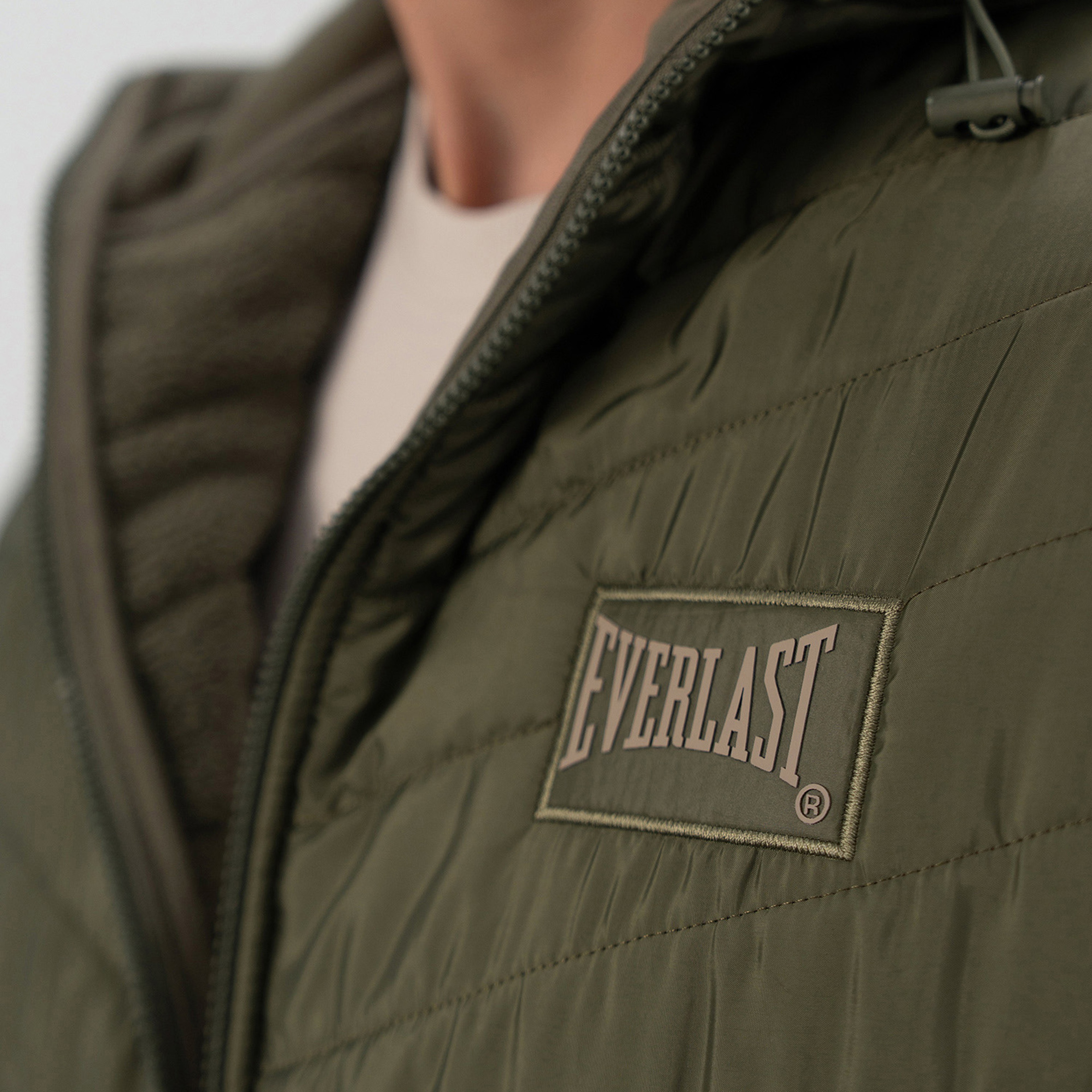 Everlast Boxing Club 2.0 Full Zip Erkek Haki Sweatshirt