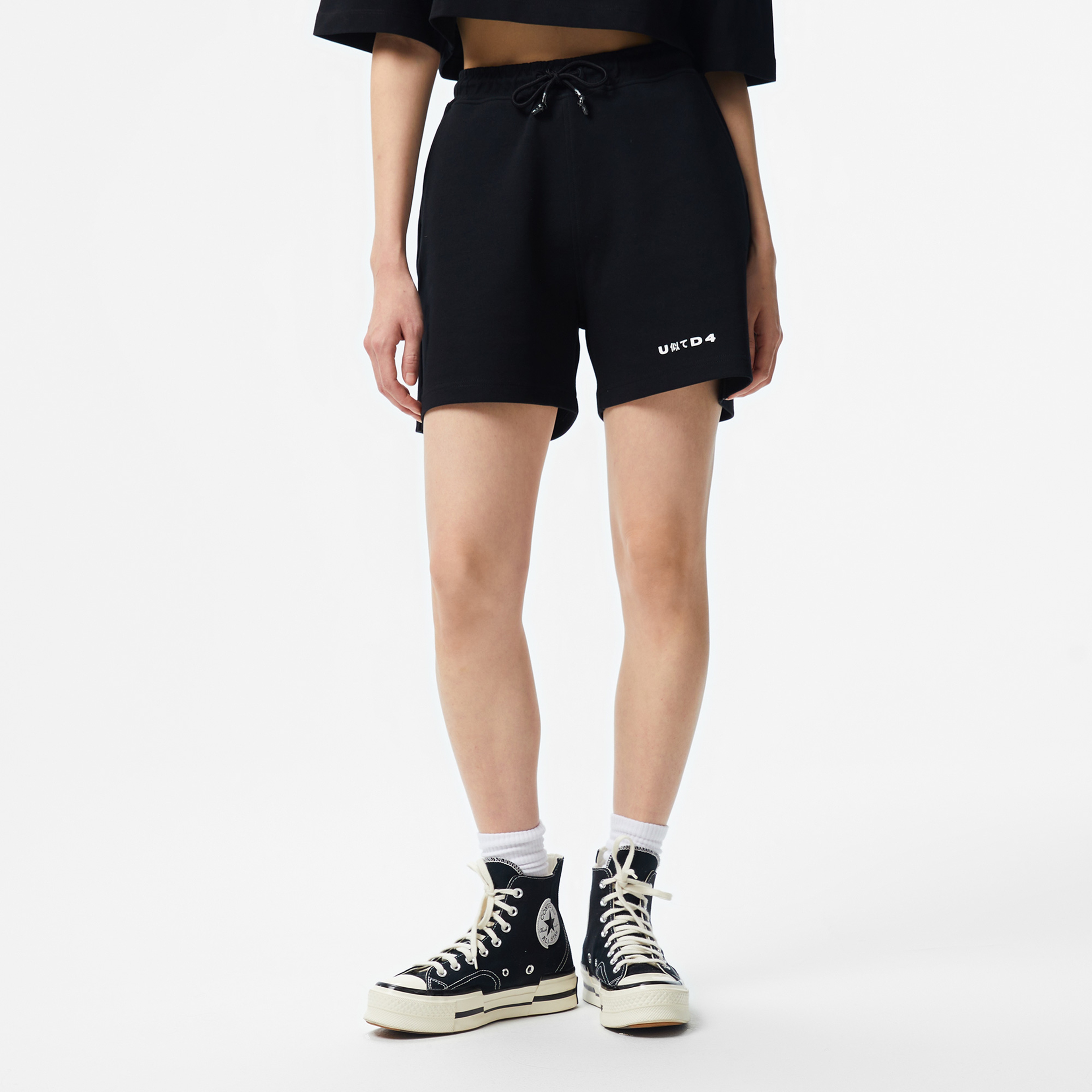 UNITED4 Kadın Siyah Şort