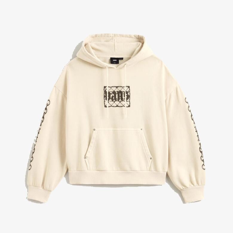 Vans After Dark Retro Hoodie Kadın Bej Sweatshırt