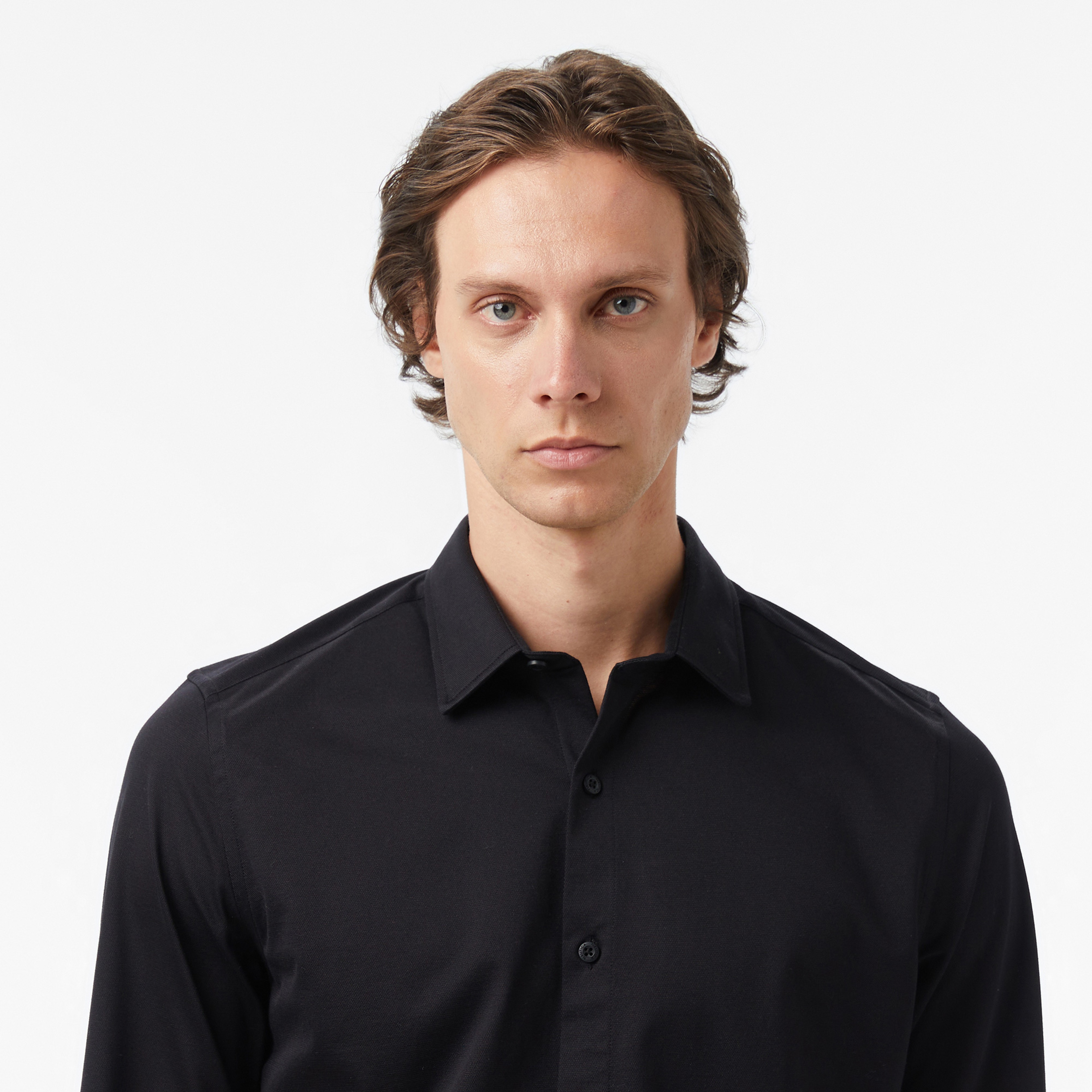 Nautica Erkek Siyah Slim Fit Gömlek