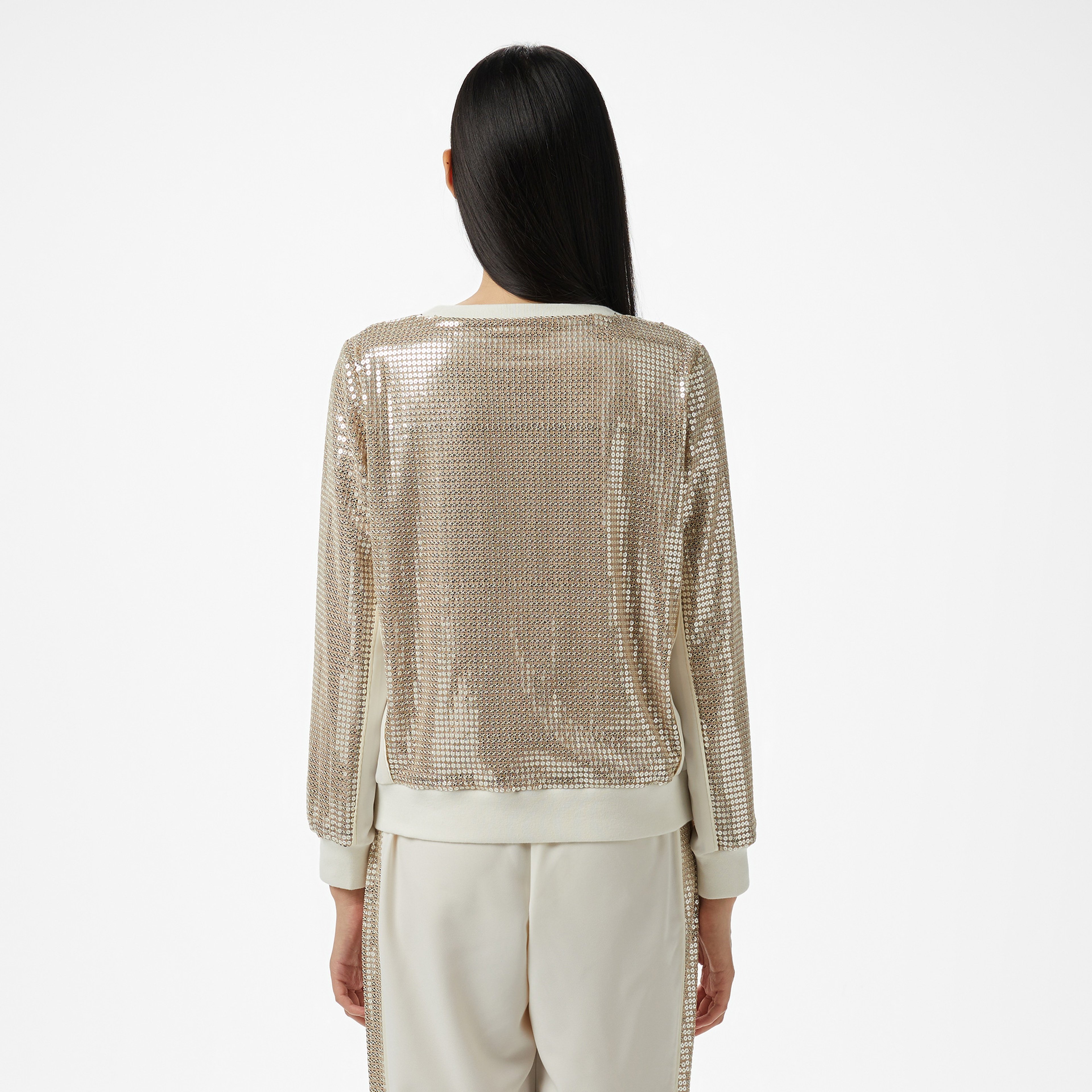 Liu Jo Kadın Krem Sweatshirt