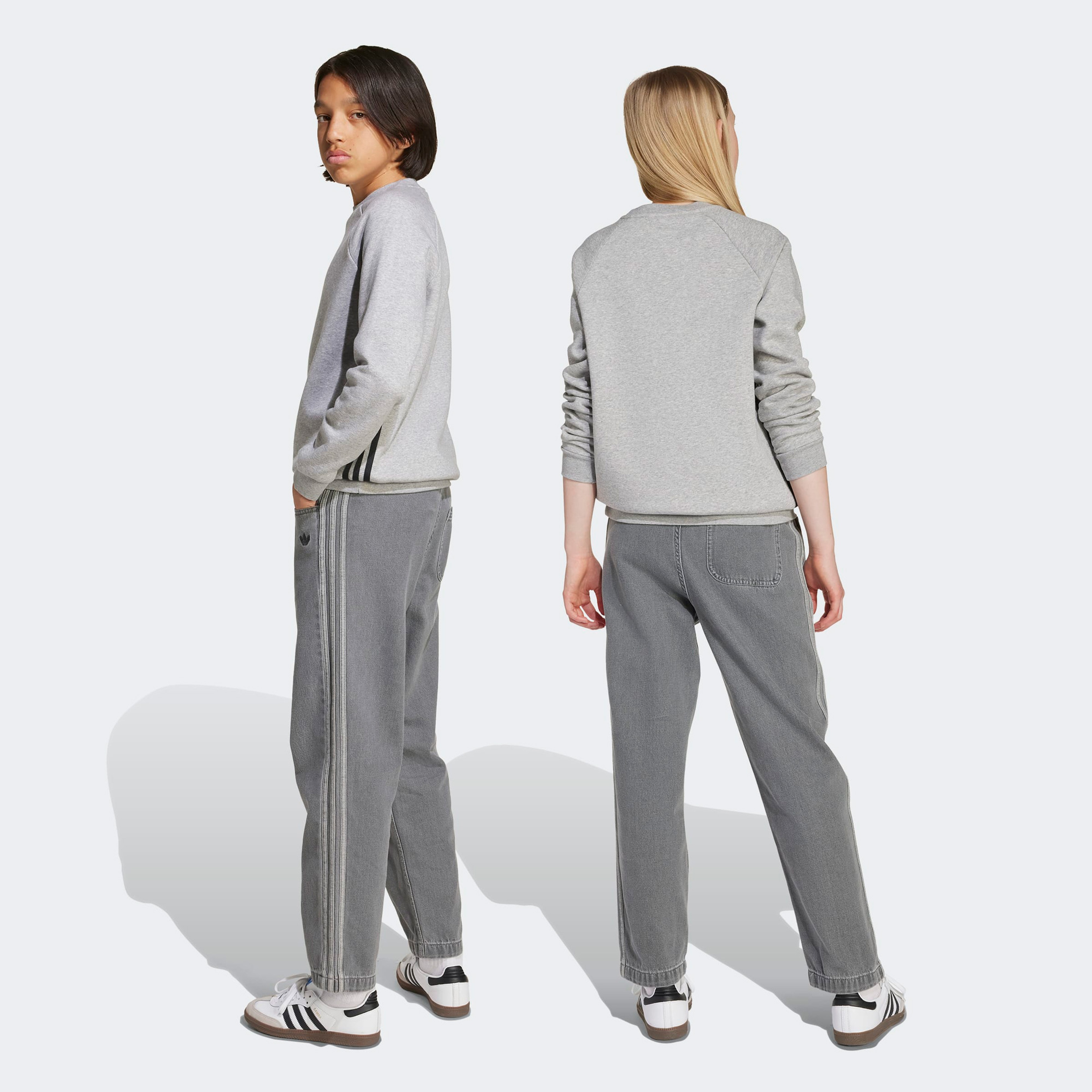 adidas Denim Gri Çocuk Pantolonu