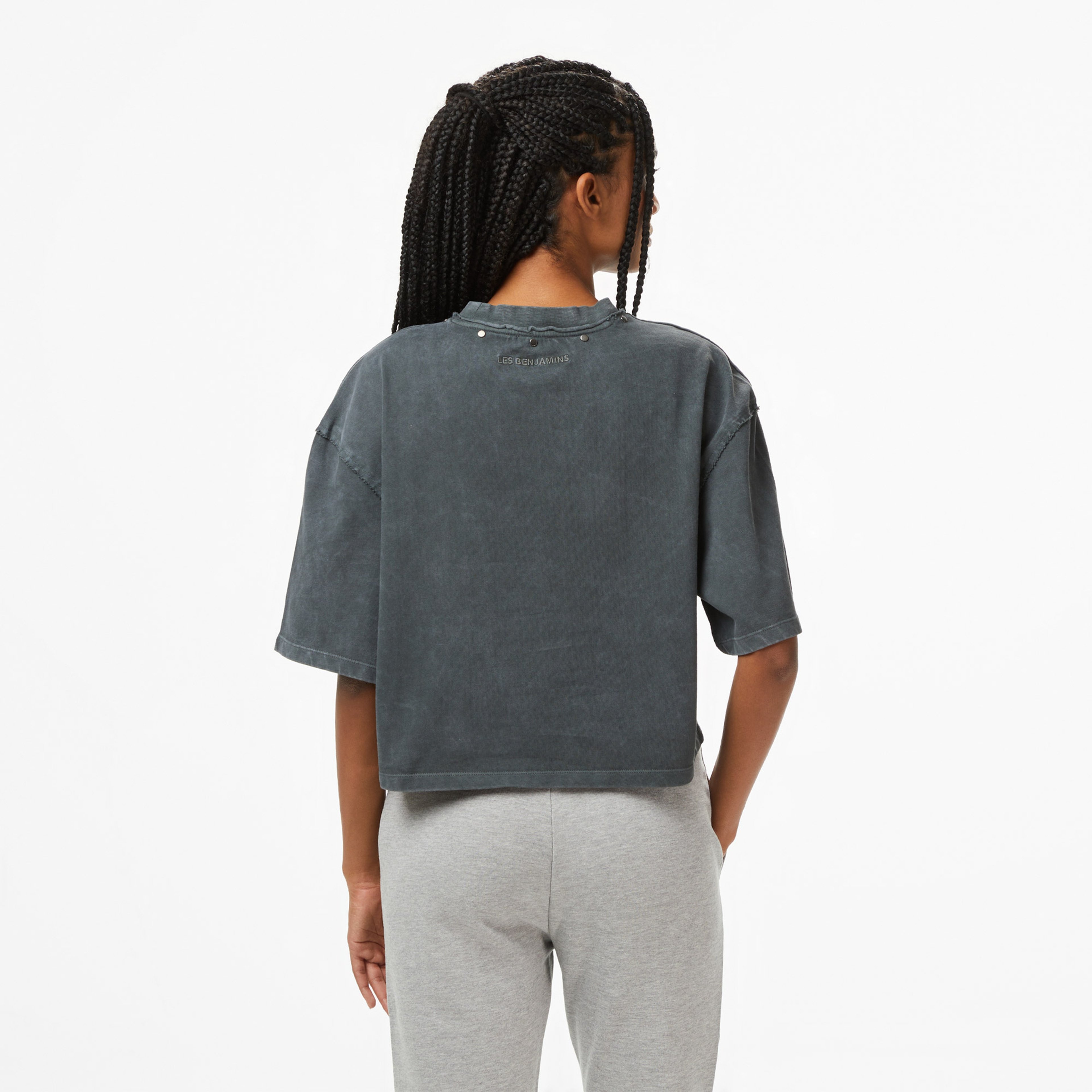 Les Benjamins Essentials 308 Kadın Gri T-Shirt