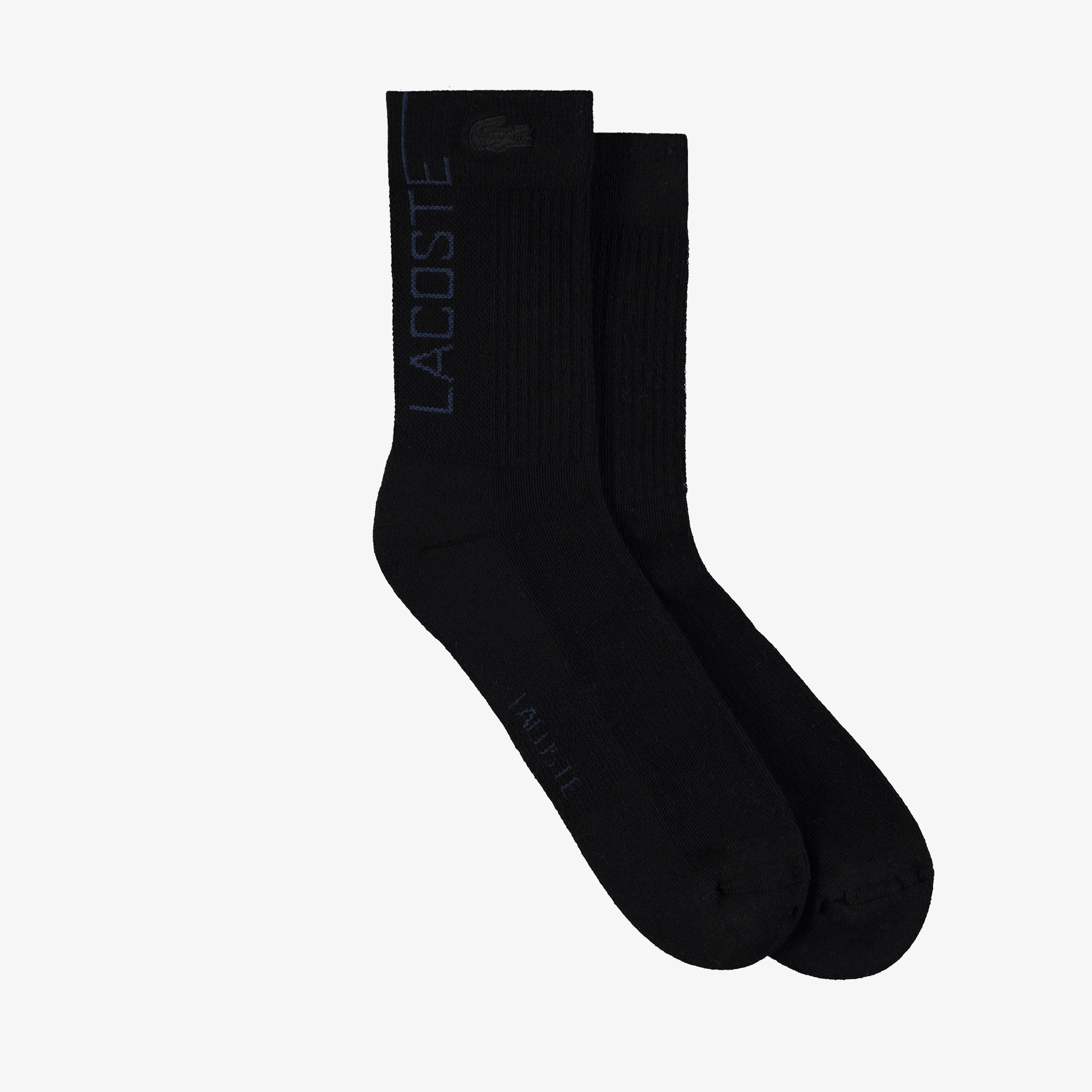 Lacoste x House of SuperStep Çizgili Unisex Siyah Çorap