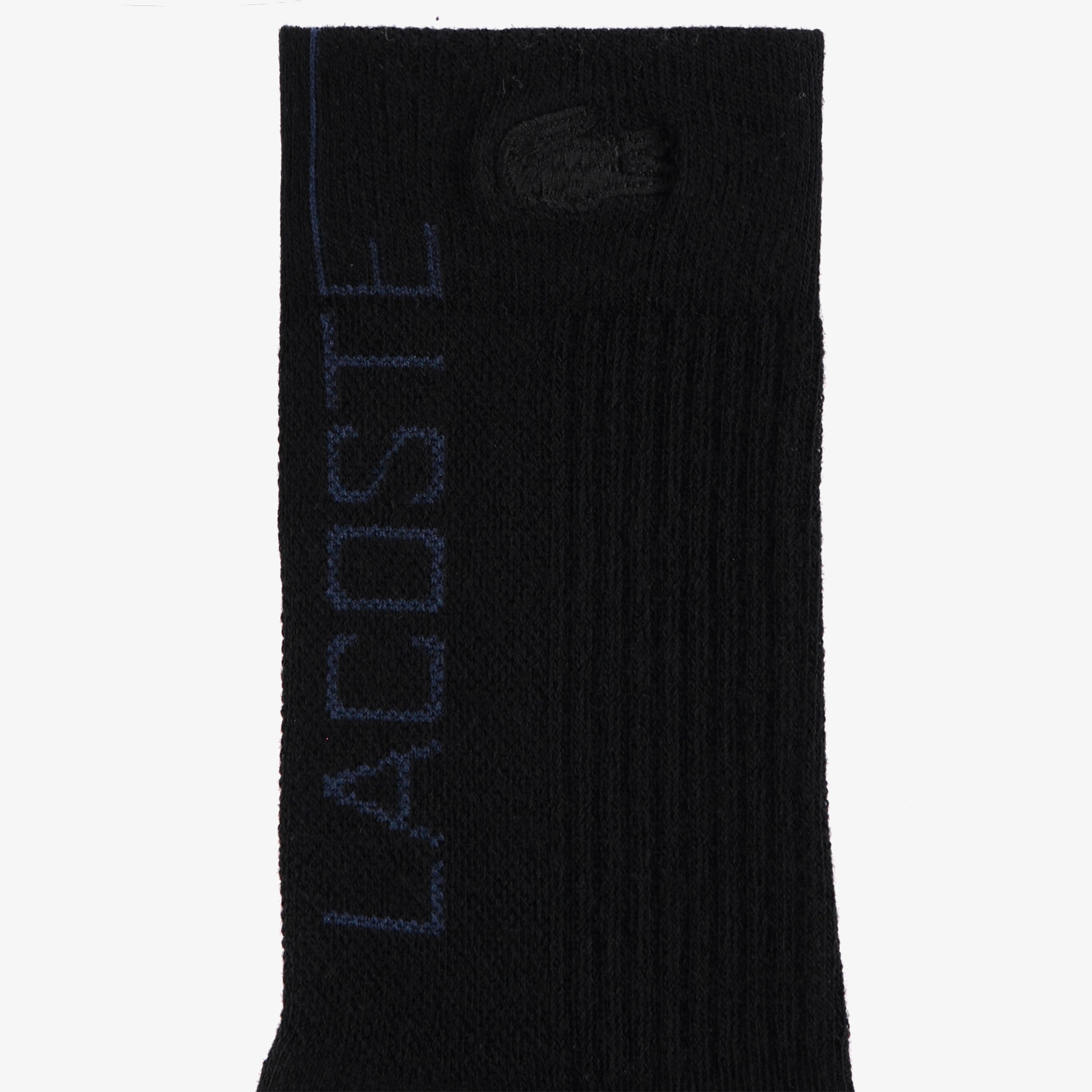 Lacoste x House of SuperStep Çizgili Unisex Siyah Çorap