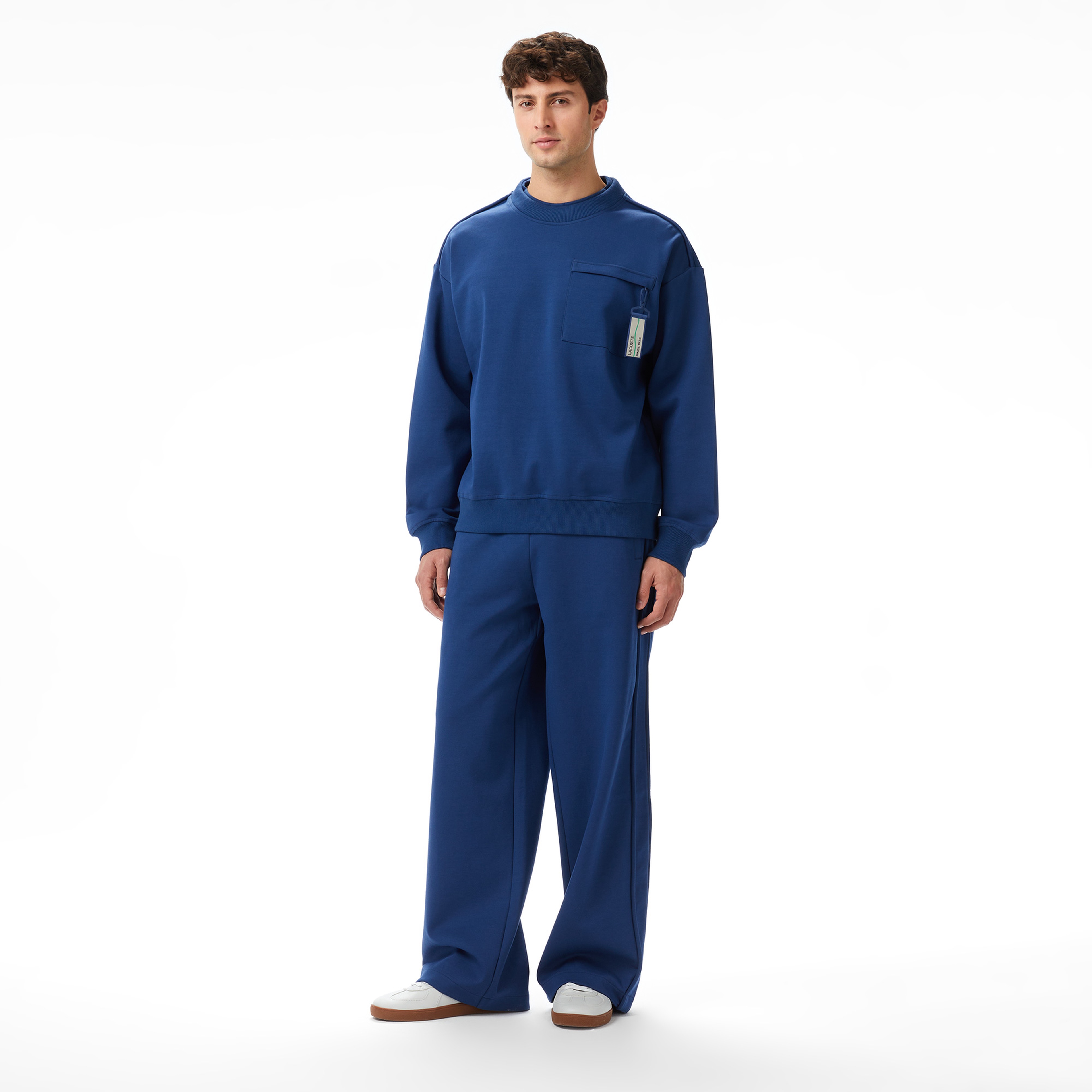Lacoste x House of SuperStep Sport Erkek Mavi Sweatshirt