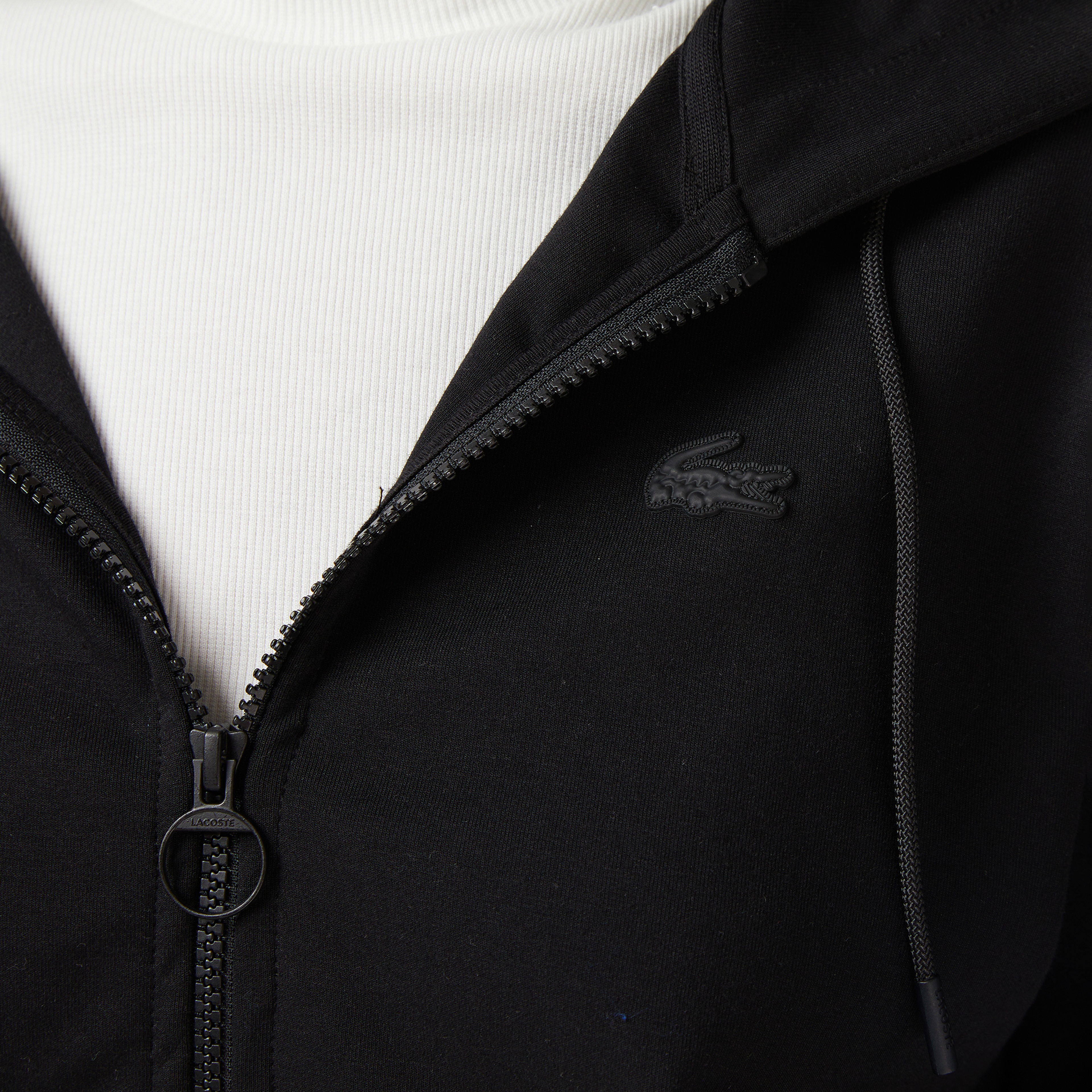 Lacoste x House of SuperStep Regular Fit Kadın Siyah Sweatshirt