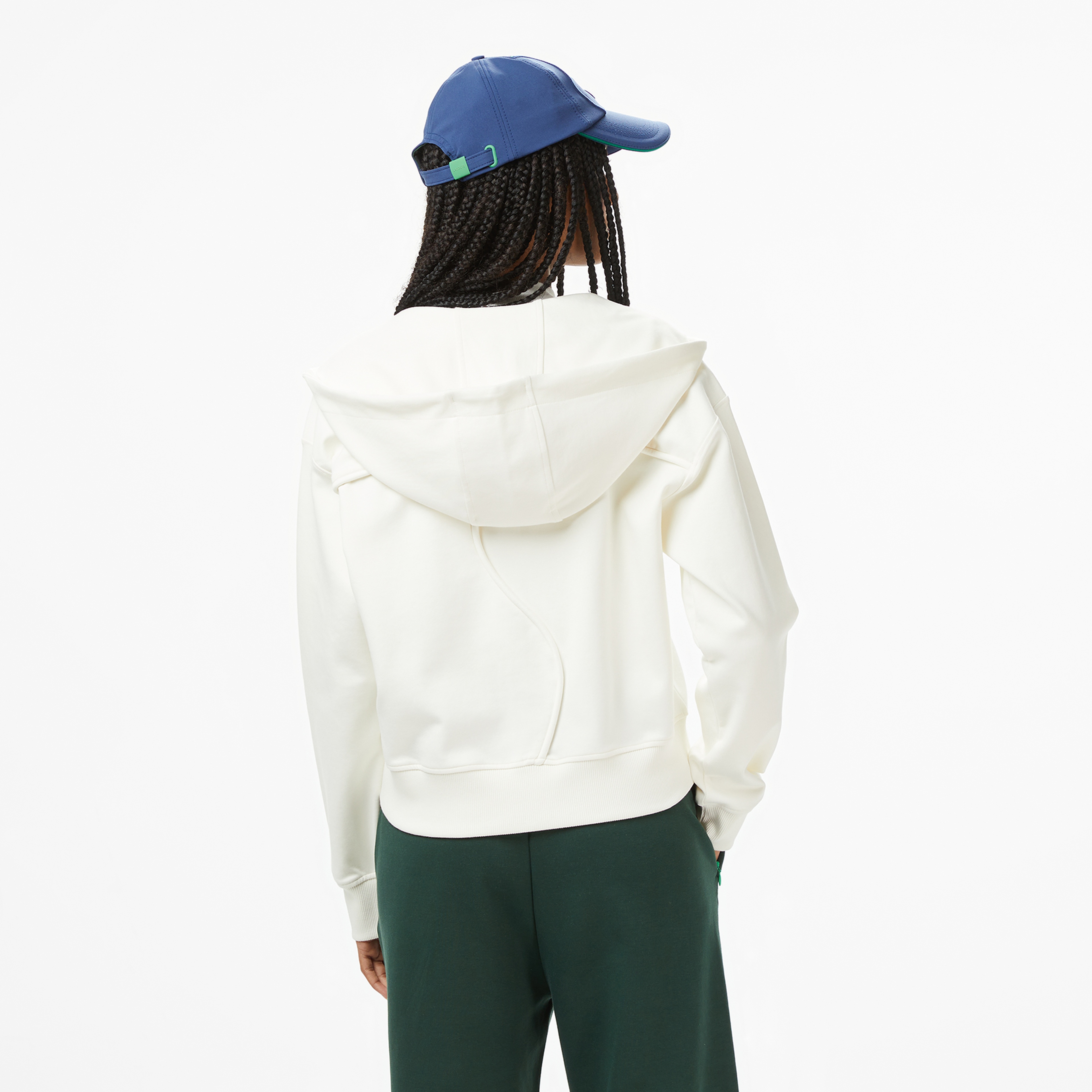 Lacoste x House of SuperStep Regular Fit Kadın Beyaz Sweatshirt