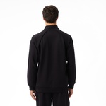 Lacoste x House of SuperStep Relaxed Fit Erkek Siyah Sweatshirt