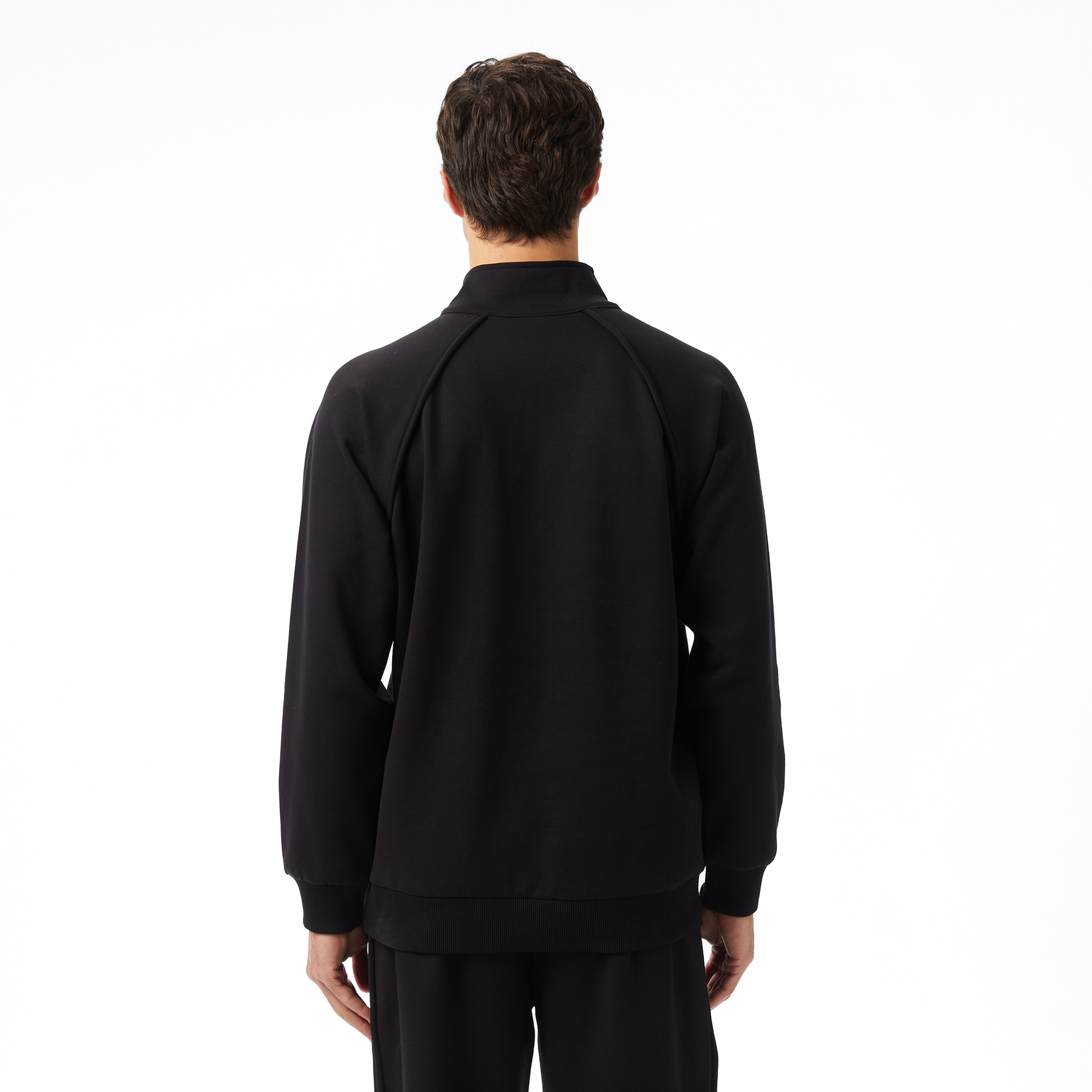 Lacoste x House of SuperStep Relaxed Fit Erkek Siyah Sweatshirt
