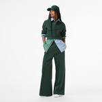 Lacoste x House of SuperStep Bisiklet Yaka Kadın Yeşil Sweatshirt