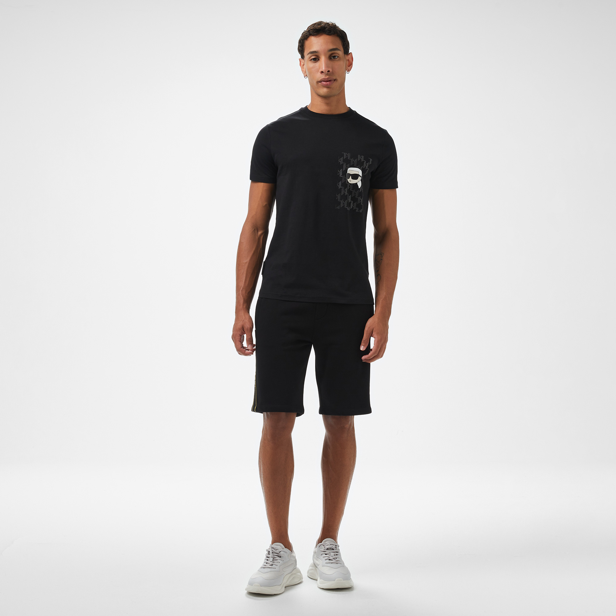 Karl Lagerfeld Erkek Siyah T-Shirt