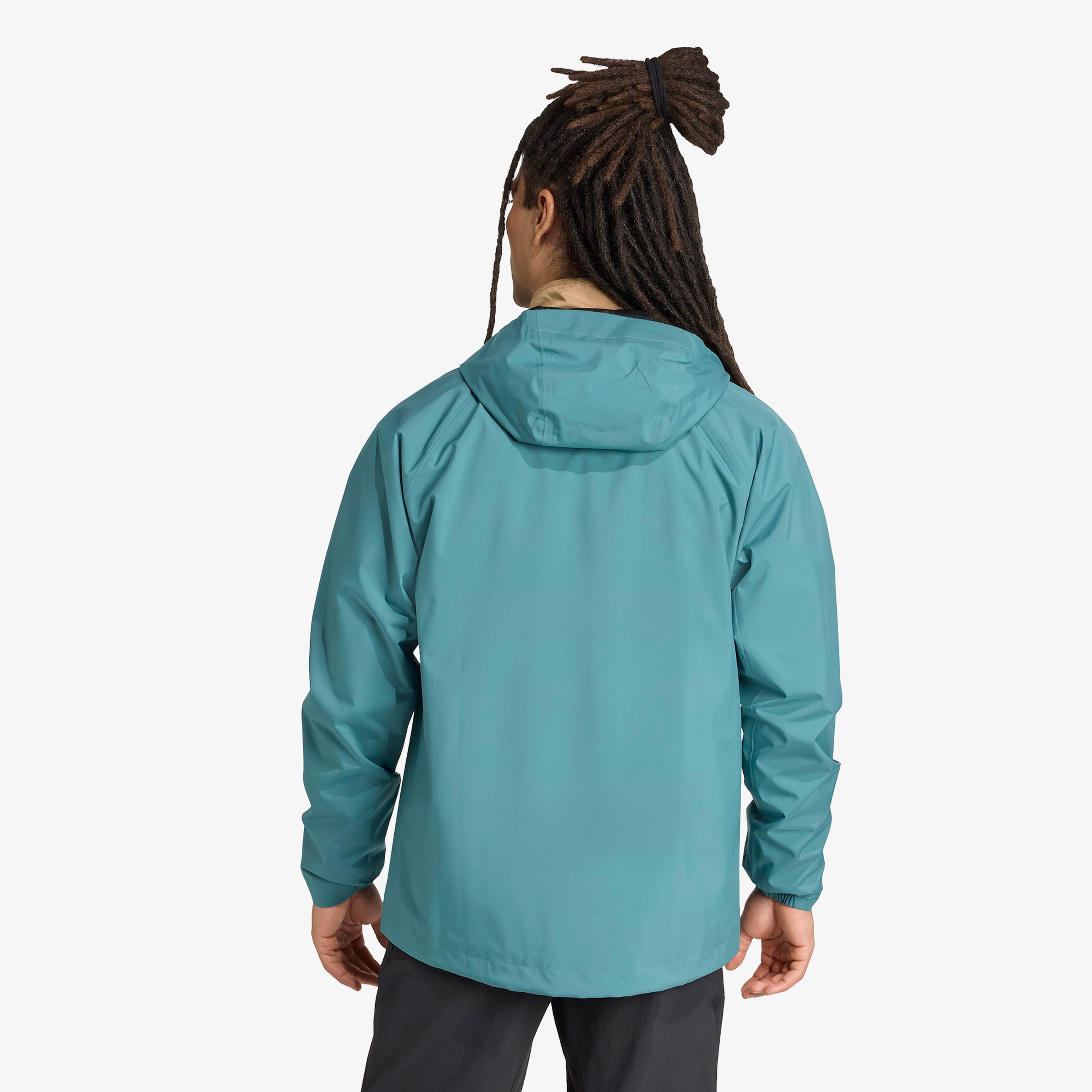 adidas Terrex Multi 2L Rain.Rdy Erkek Yeşil Yürüyüş Yağmurluğu
