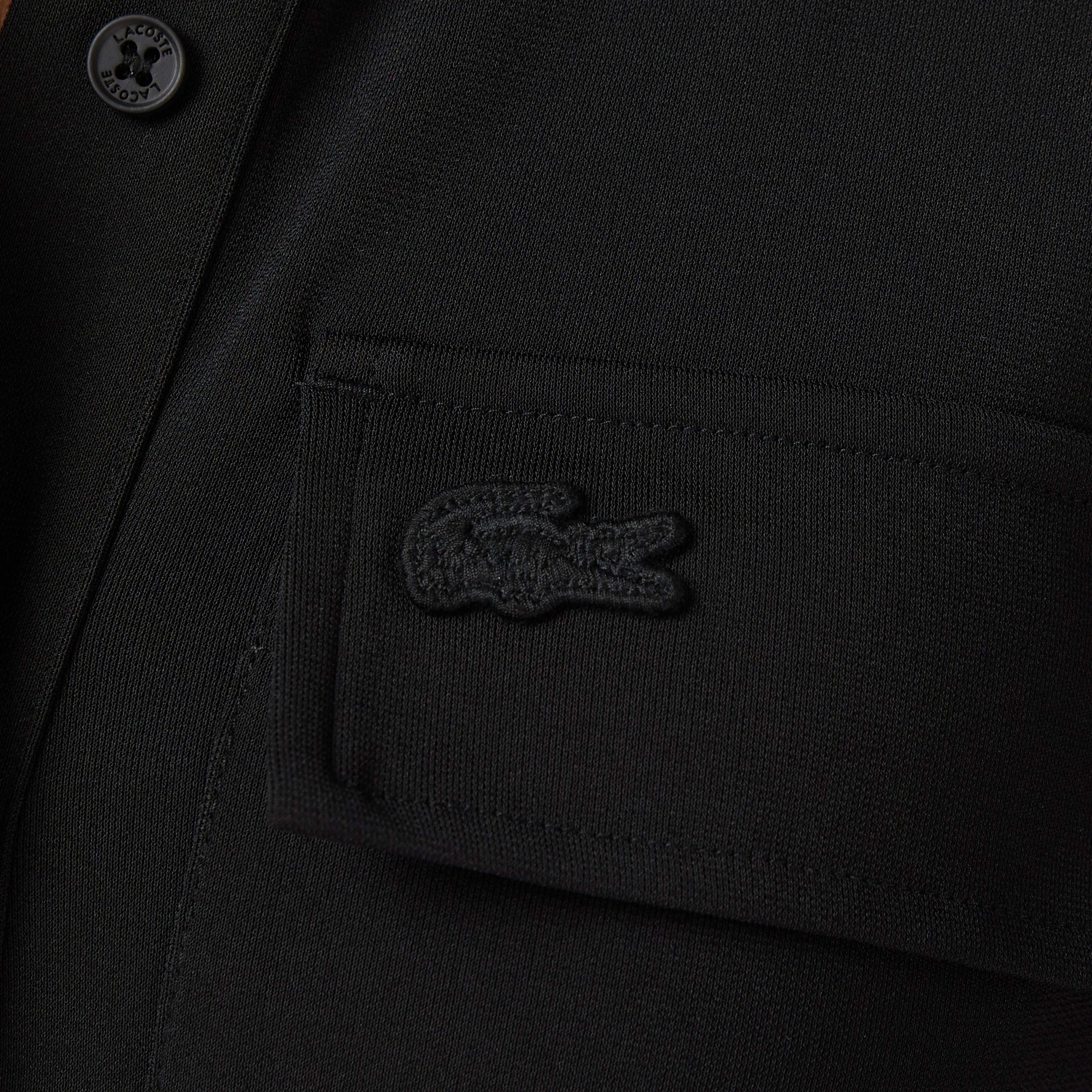 Lacoste Kadın Slim Fit Uzun Kollu Siyah Elbise