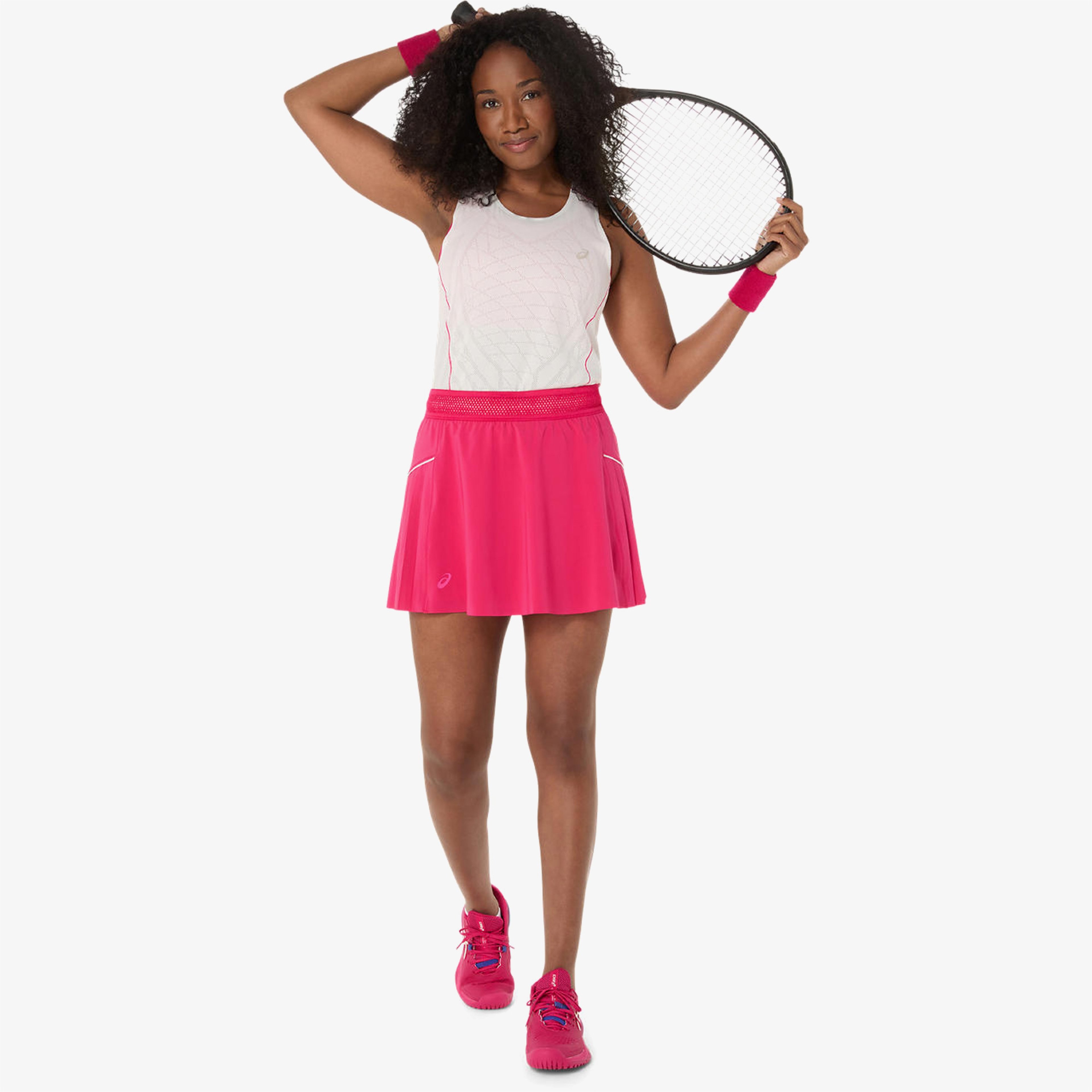Asics Match Actibreeze Tank Kadın Krem Tenis T-Shirt