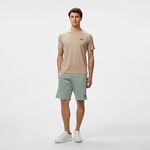 EA7 Erkek Bej Bisiklet Yaka T-Shirt