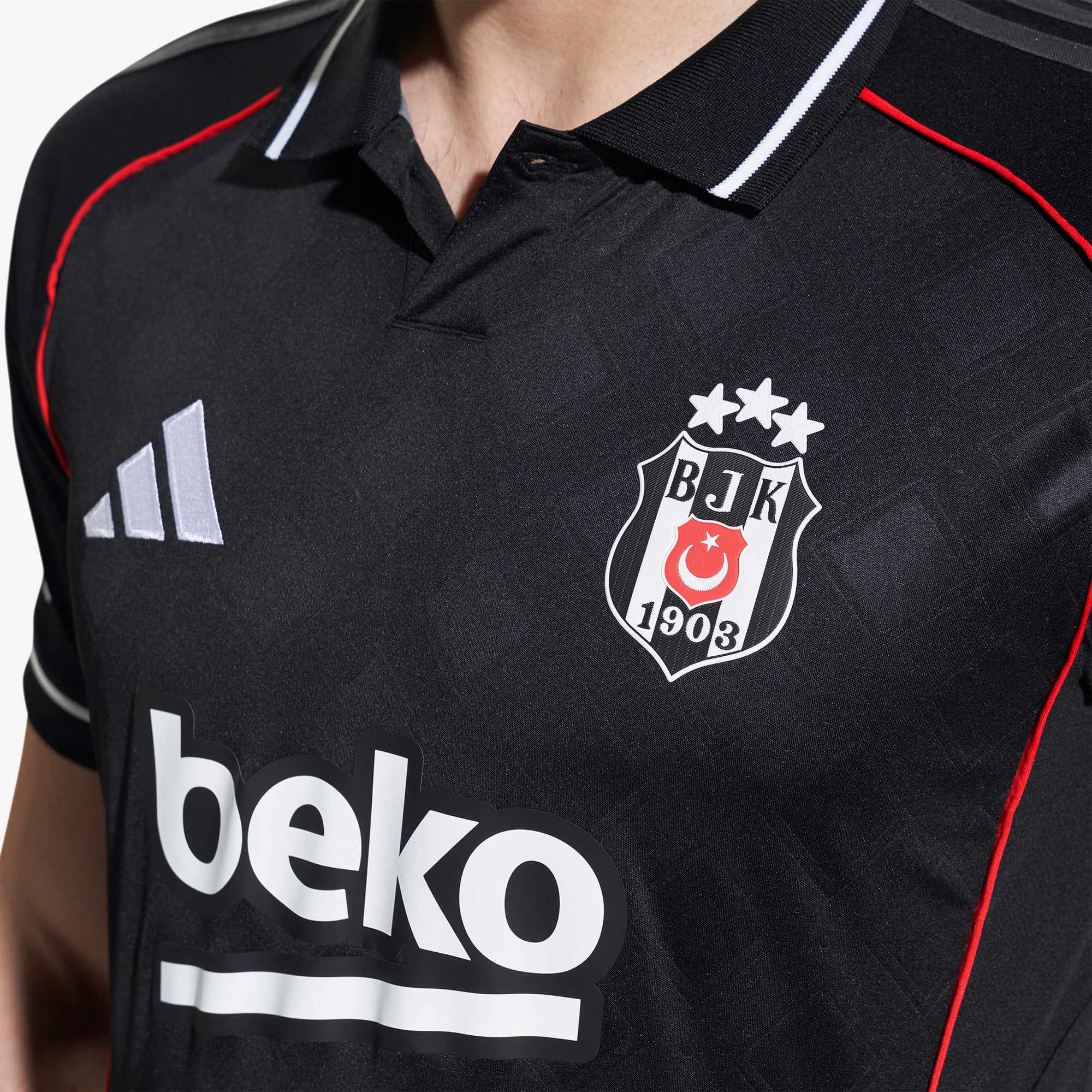 adidas Beşiktaş Jk 25-26 Üçüncü Erkek Siyah Futbol Forması