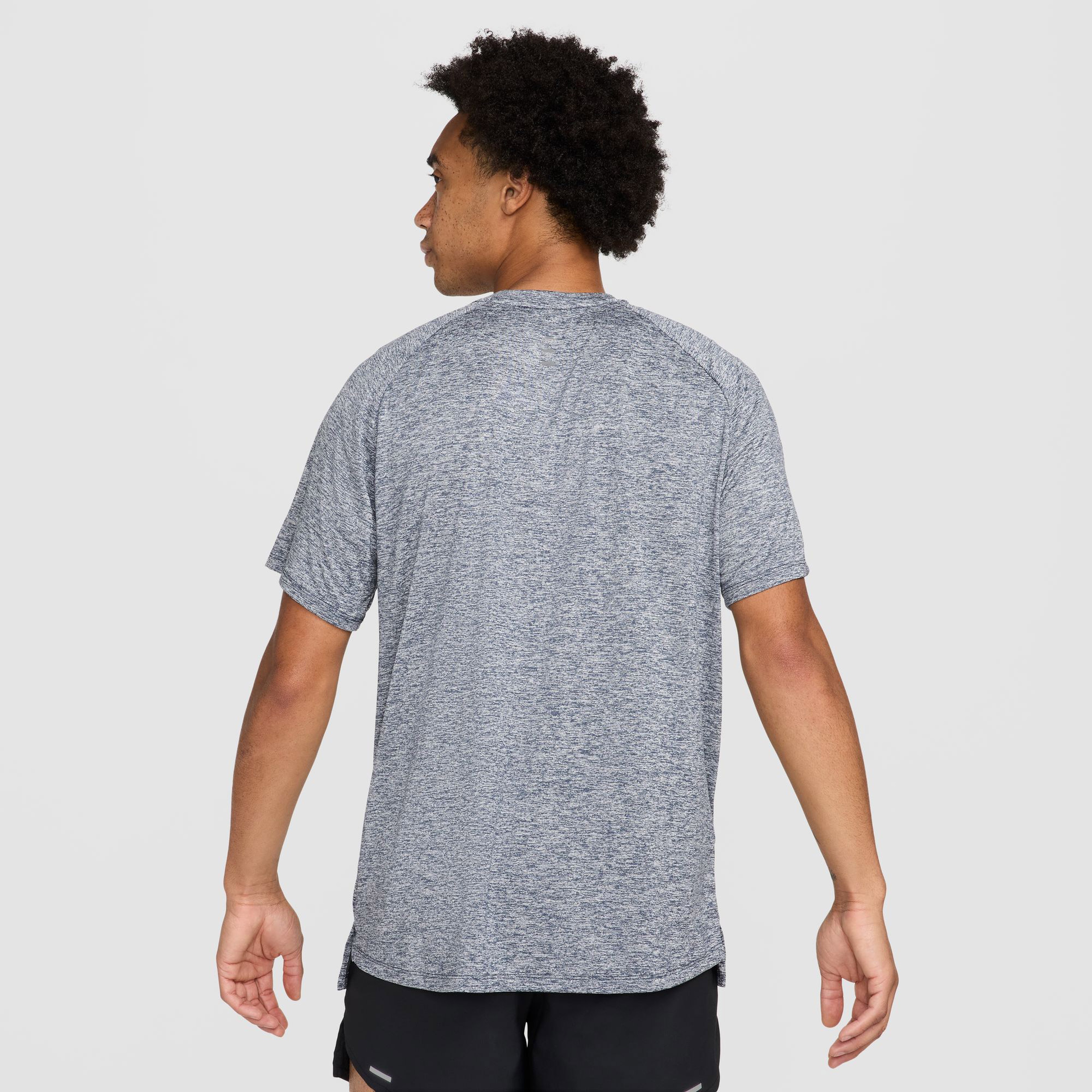 Nike Stride Erkek Mavi Koşu T-Shirt