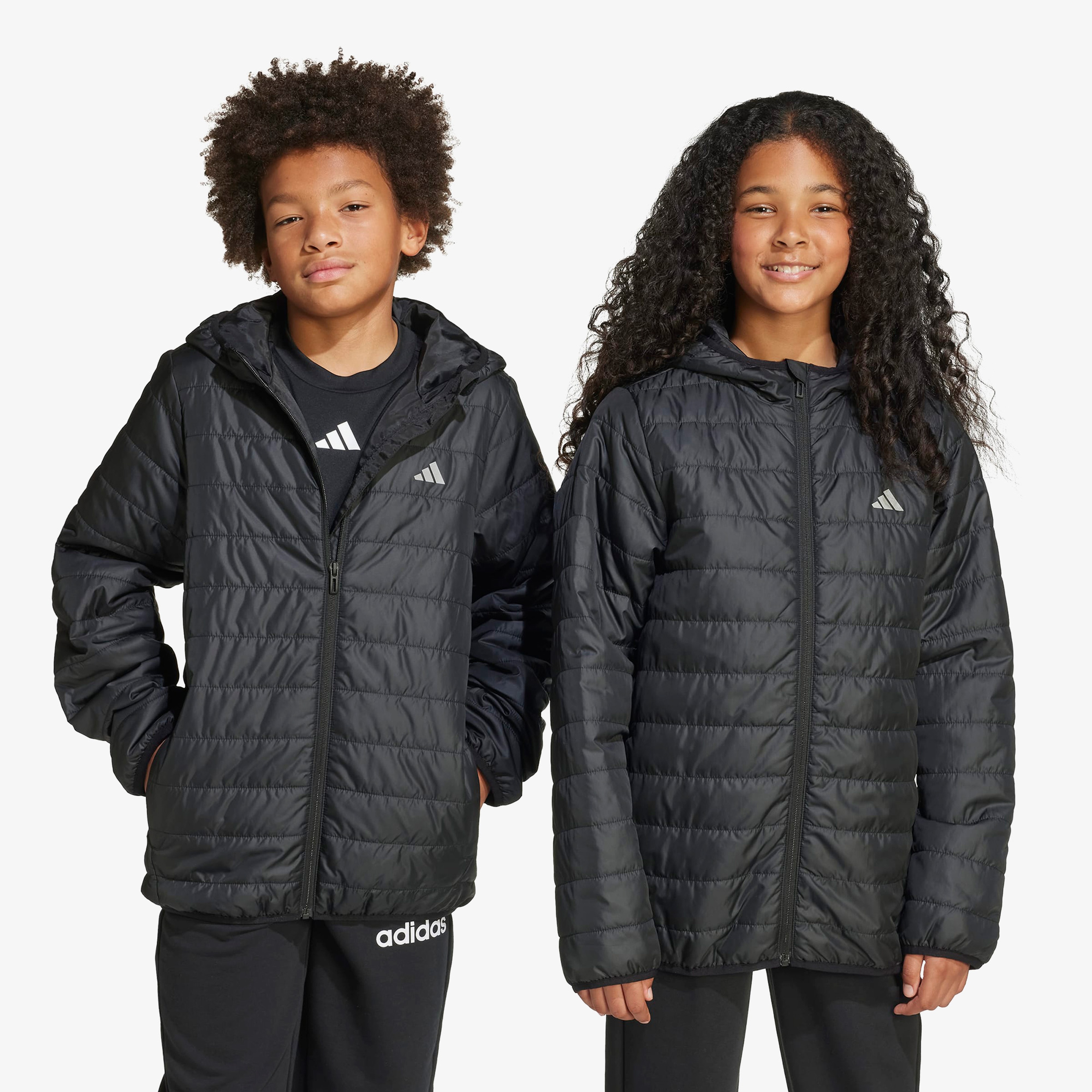 adidas Essentials Light Padded Çocuk Siyah Mont