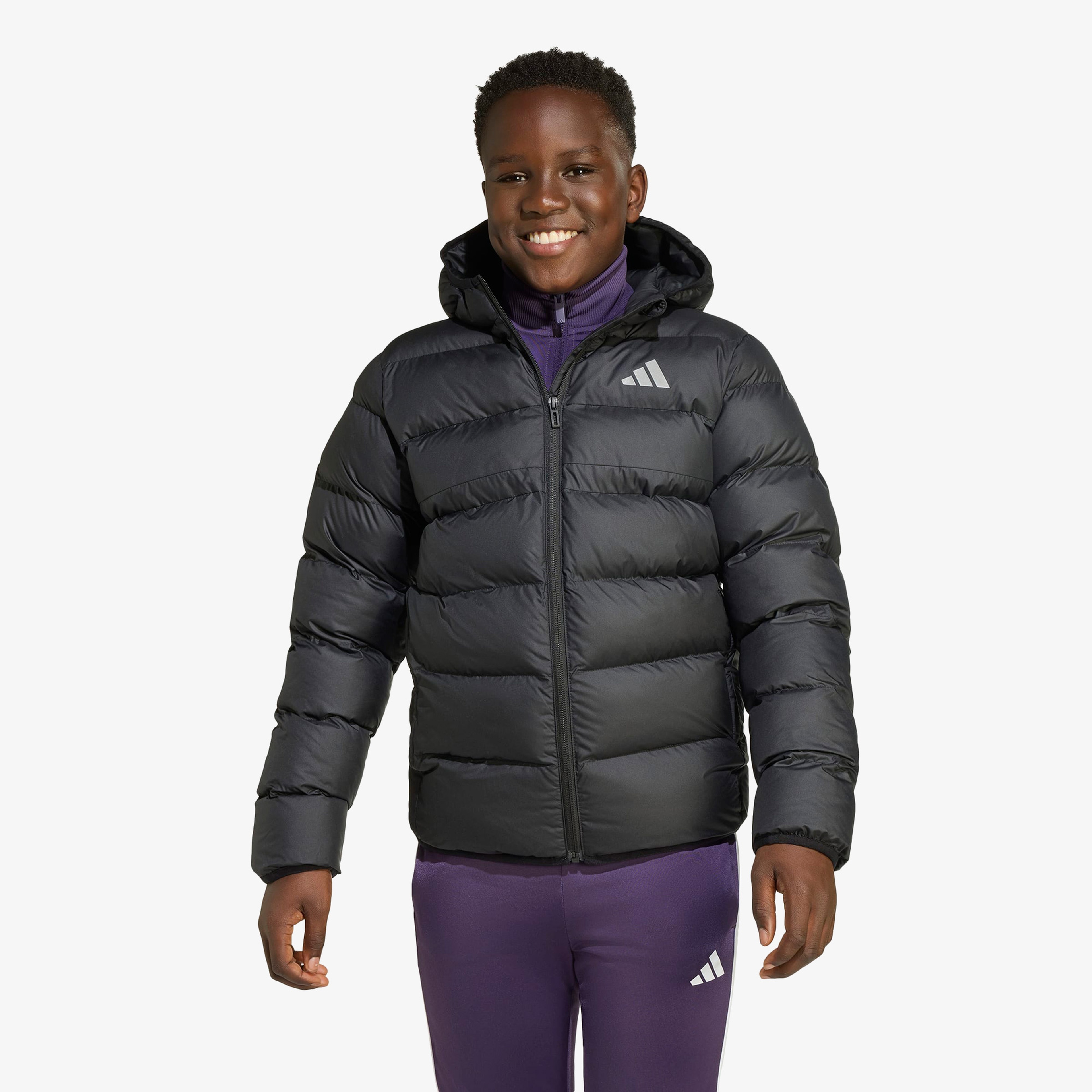adidas Sentetik Dolgulu Çocuk Siyah Mont