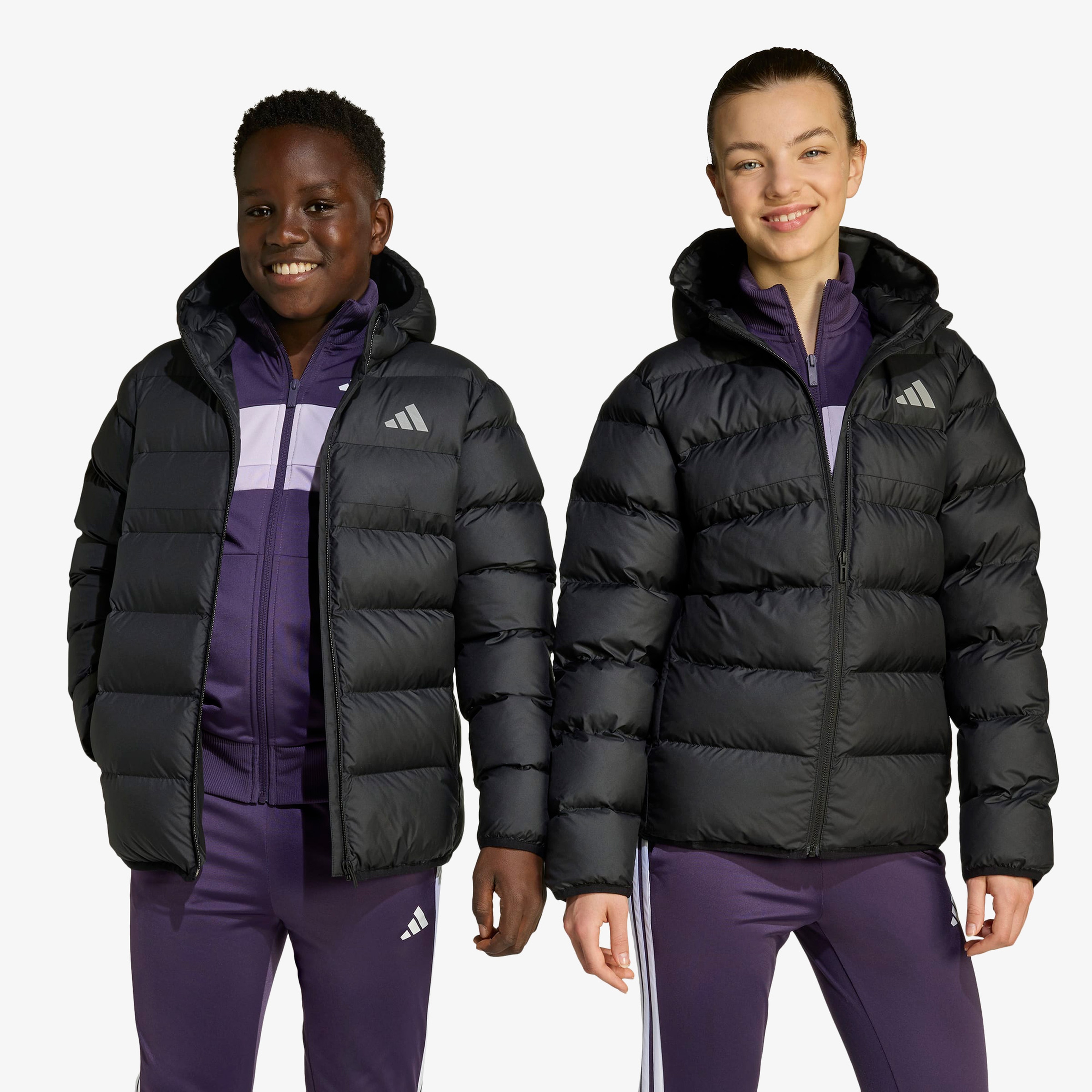 adidas Sentetik Dolgulu Çocuk Siyah Mont