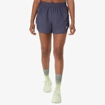 Asics Nagino Run Adjustable 4in Kadın Gri Koşu Şortu