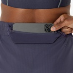 Asics Nagino Run Adjustable 4in Kadın Gri Koşu Şortu