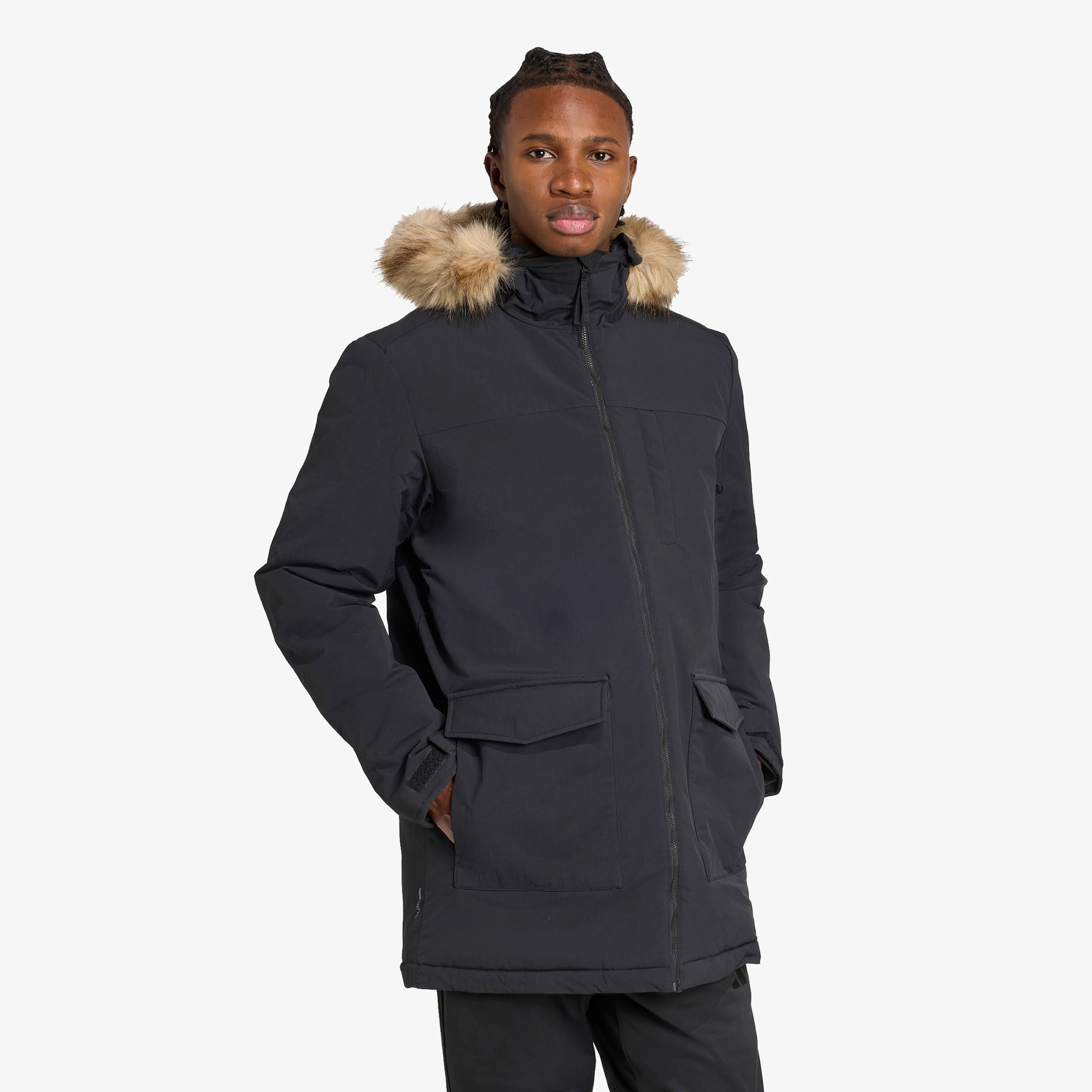 adidas Paveric Climawarm Kürk Erkek Siyah Outdoor MontuMJM3919