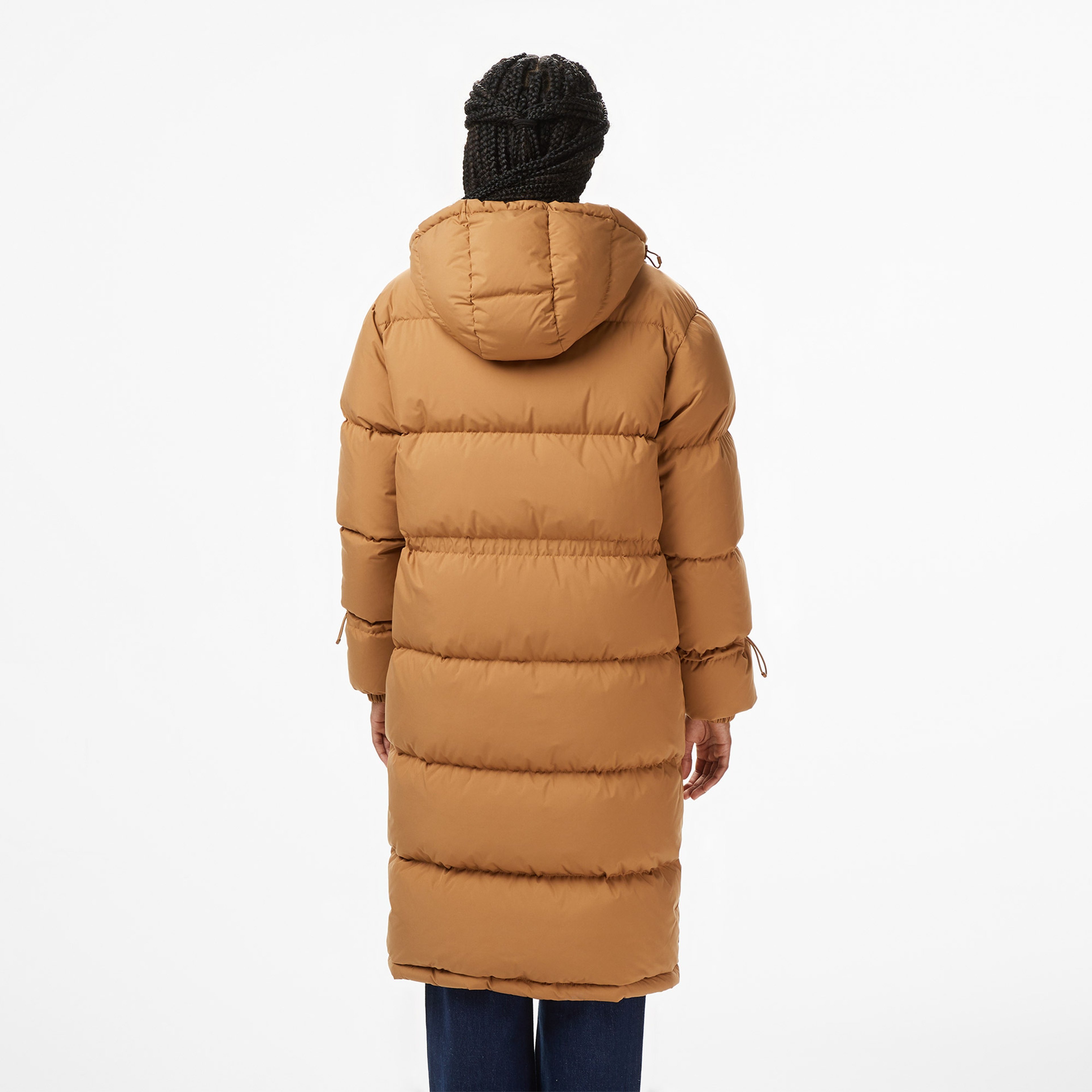 Lacoste Kadın Kapüşonlu Açık Kahverengi Mont