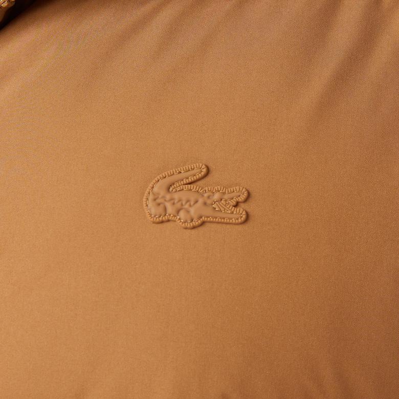 Lacoste Kadın Kapüşonlu Açık Kahverengi Mont