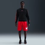 Nike Sportswear City Side Crew Fleece Erkek Siyah Sweatshirt